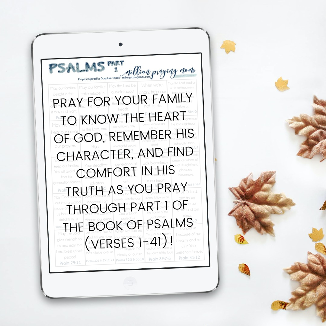 praying through the psalms part 1 million praying moms