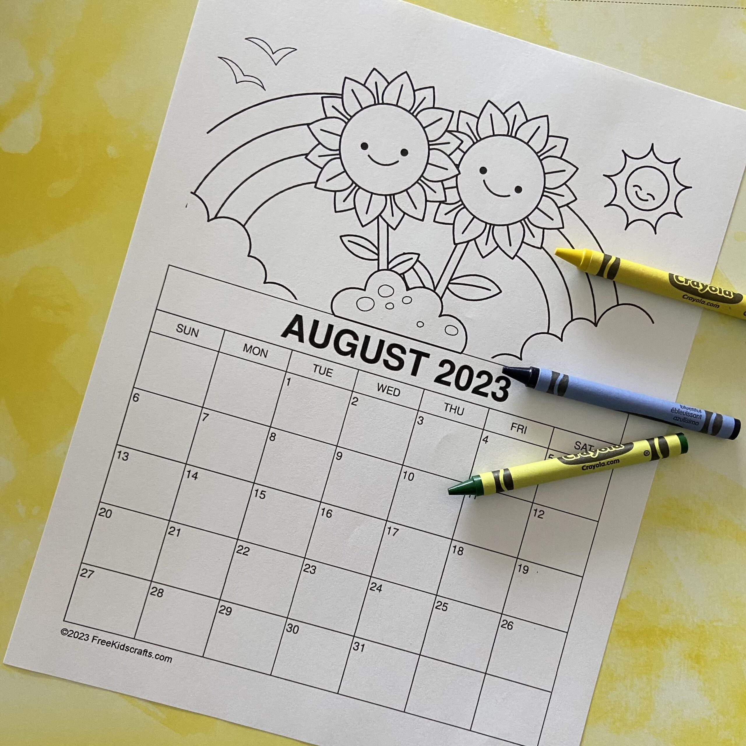 printable august coloring calendar printable august coloring calendar