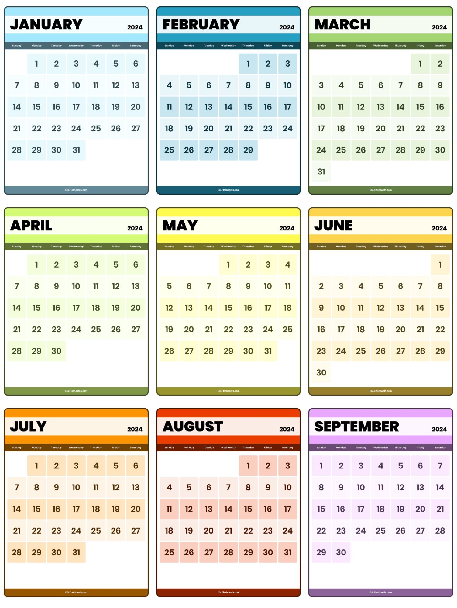 Make Printable Note Cards For Calendar