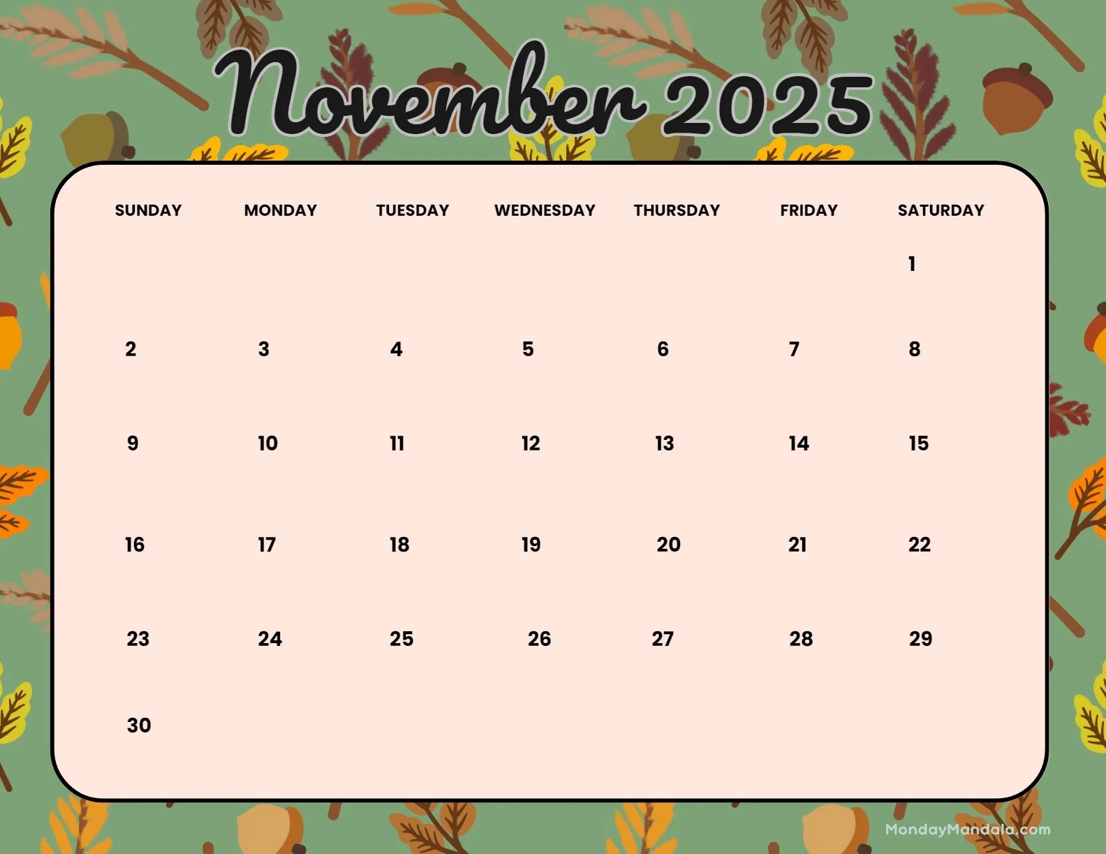 Printable Calendars For 2025 2026 Free PDFs 