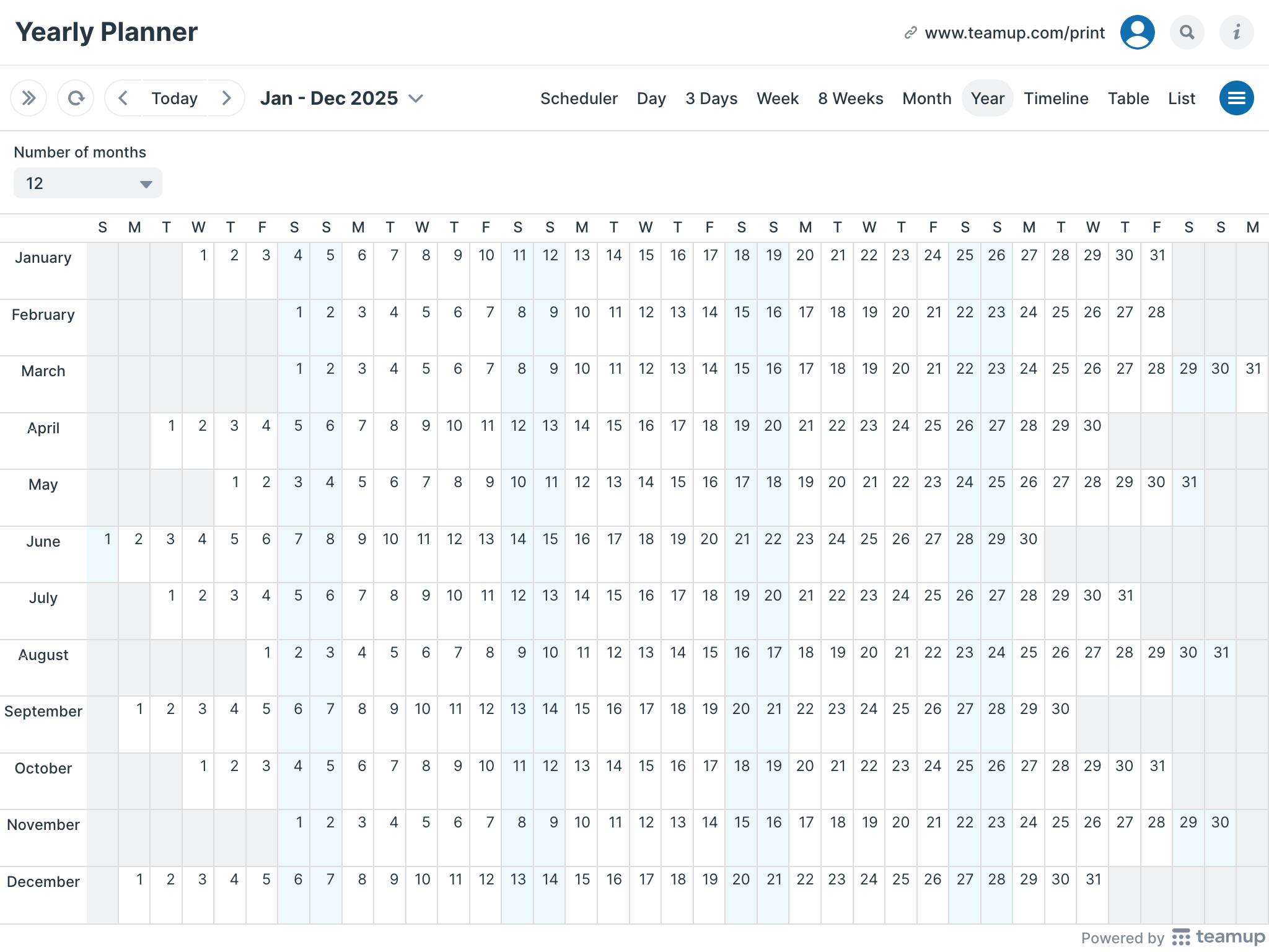 Calendar Planner Printable