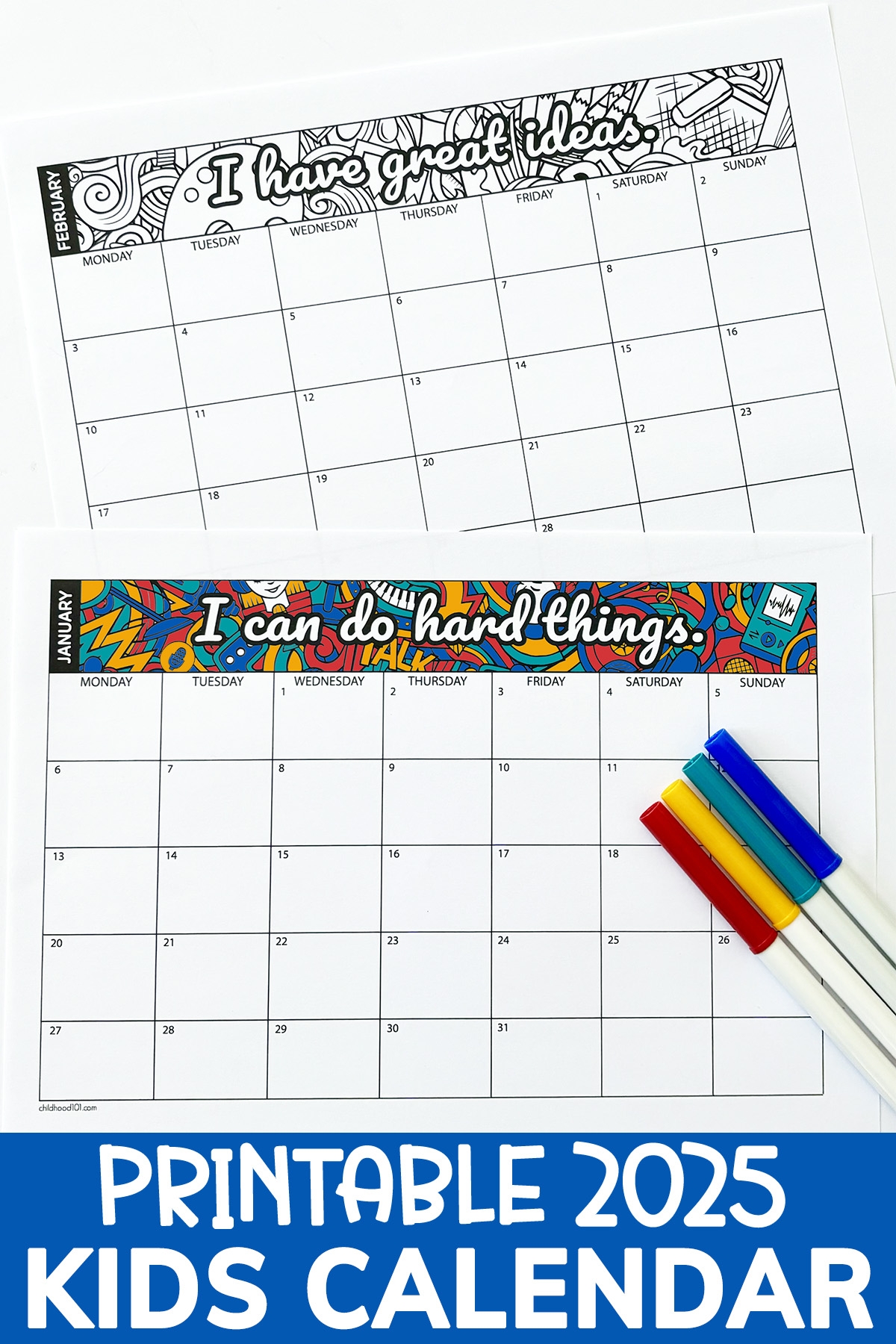 Printable Children s Calendar 2025 To Help Kids Stay Organized Printable Children s Calendar 2025 To Help Kids Stay Organized