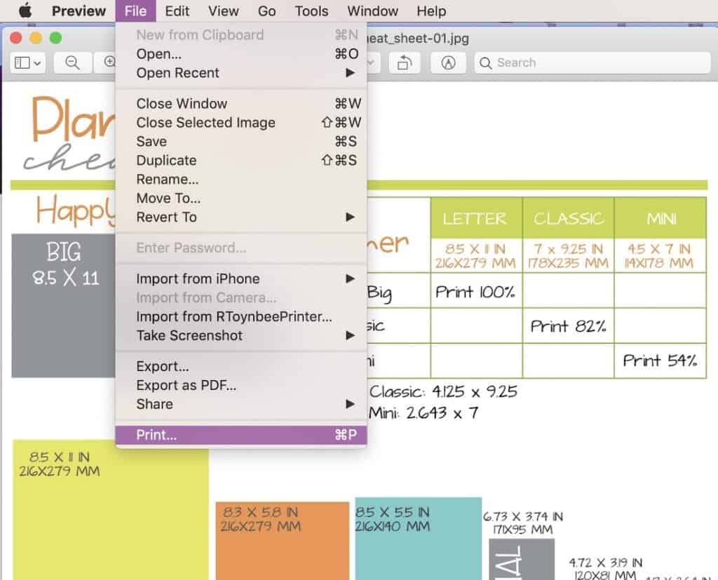 Quickly And Easily Resize Planner Printables To Customize Your Planner