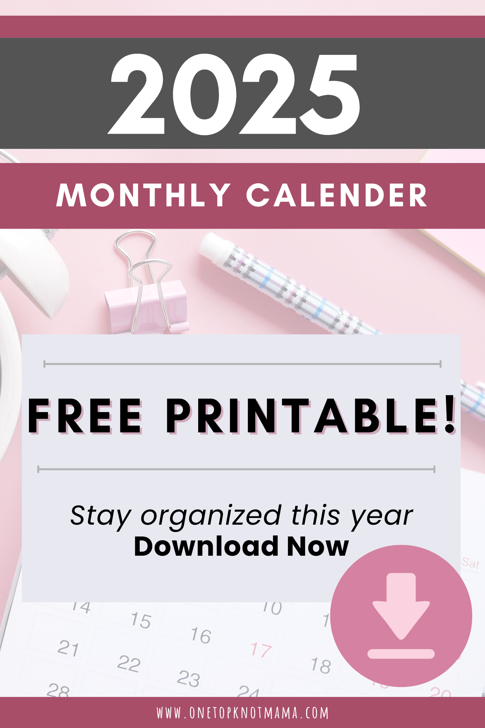 Free Printable Calendar 2025 2025