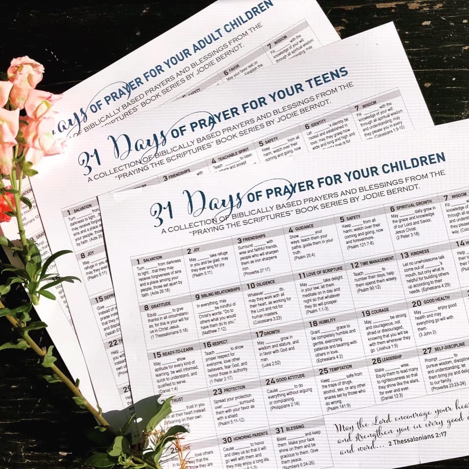 there is nothing more powerful than praying scripture over your children