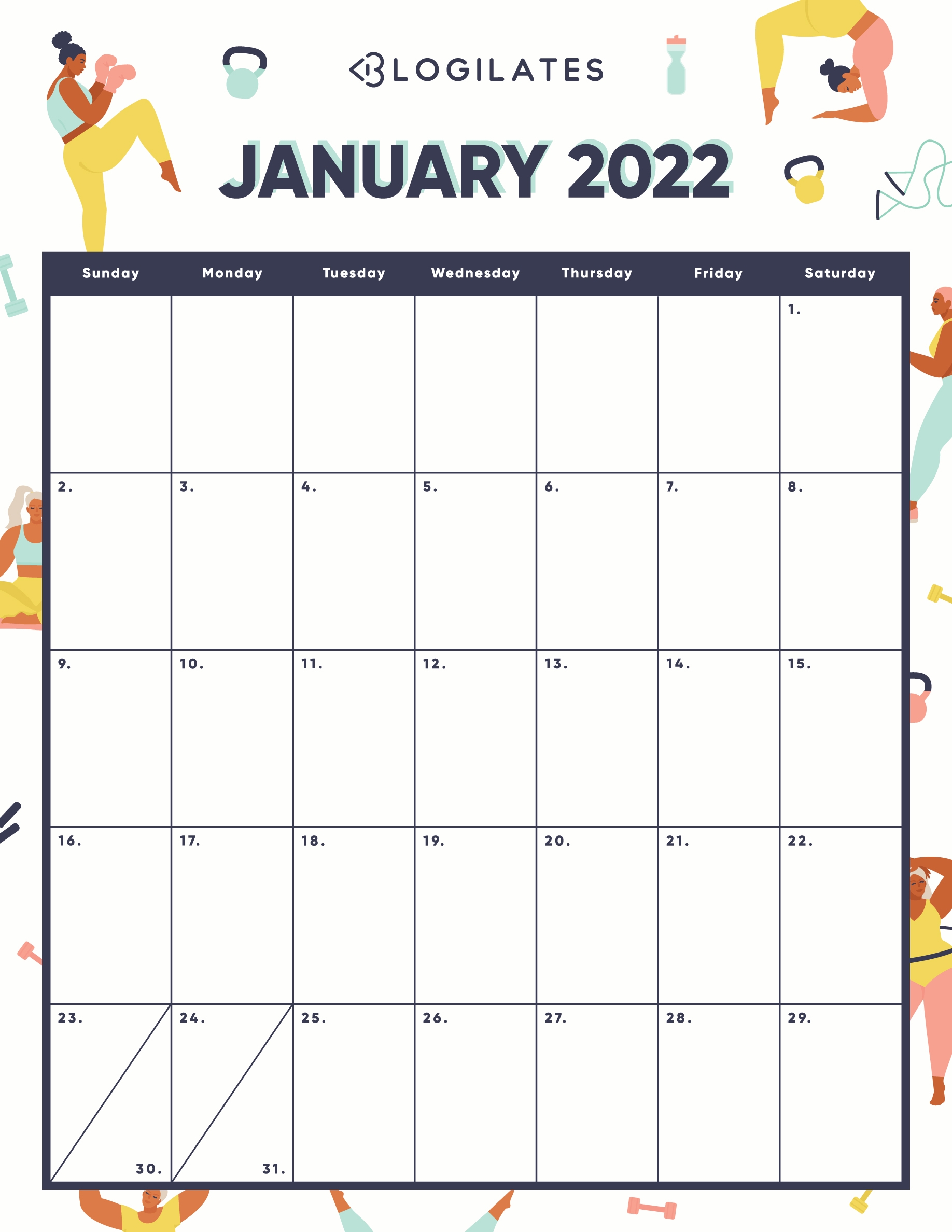 Free Pdf Printable Calendar