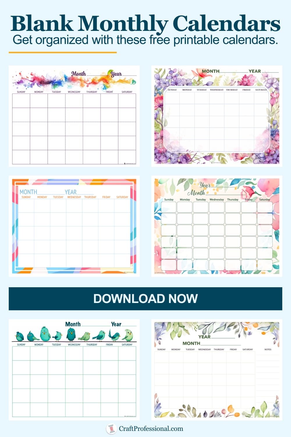 Calendar Printables Free