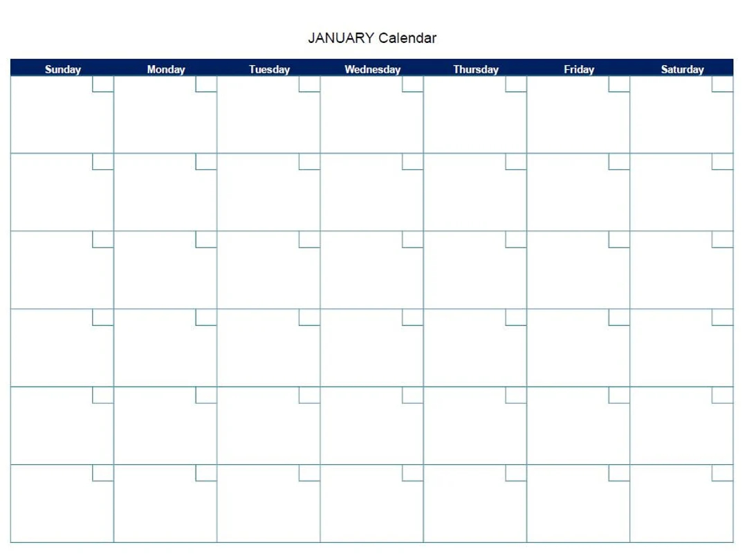 12 Month Blank Digital Printable Calendar PDF Etsy 12 Month Blank Digital Printable Calendar PDF Etsy