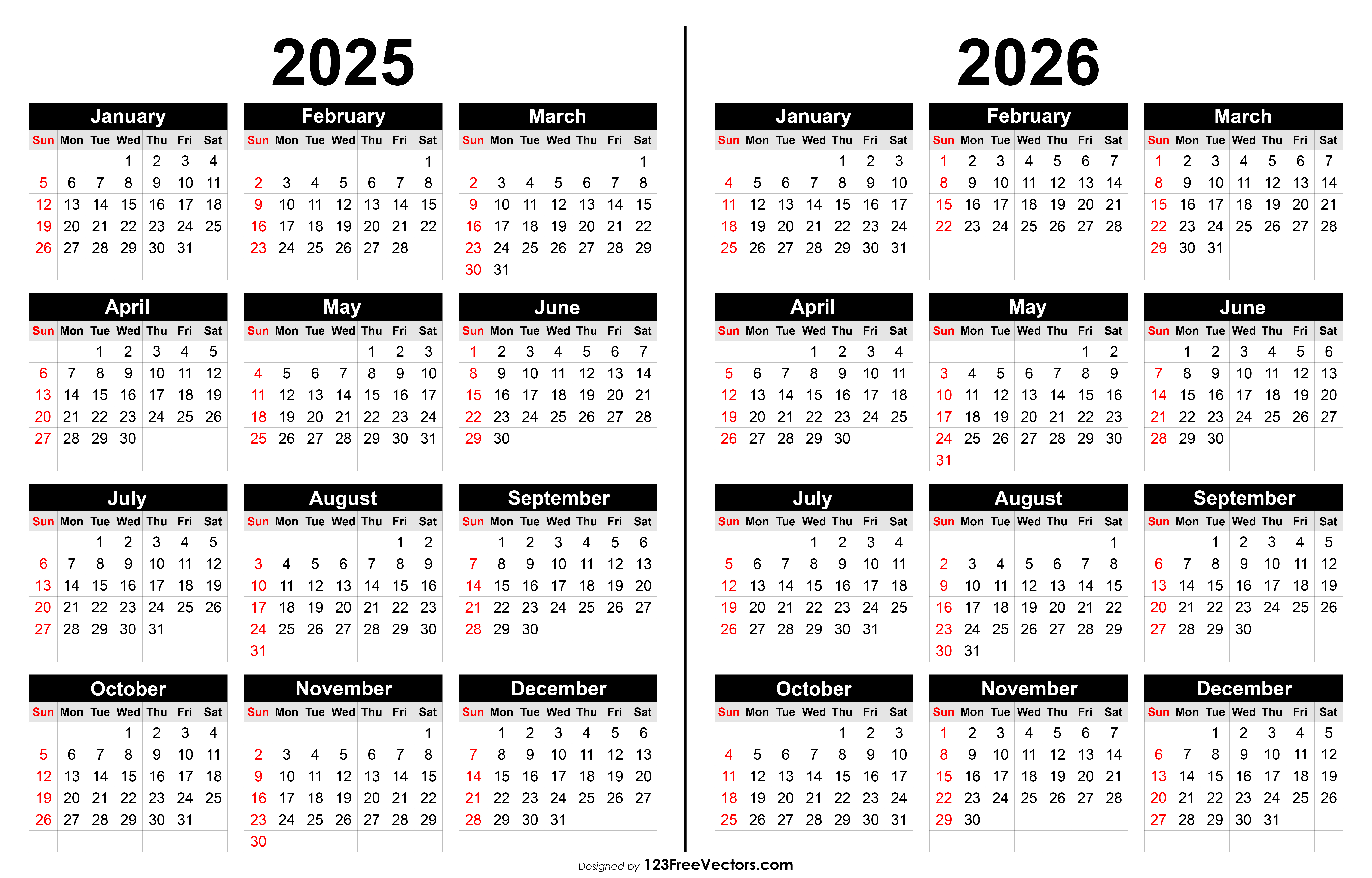 18 Months Wall Calendar 2025 2025 2026 Calendar Printable Editable Calendar 2025 Calendar 2026 Calendar Monthly Calendar Kids Calendar Digital Download Calendar 2025 2026