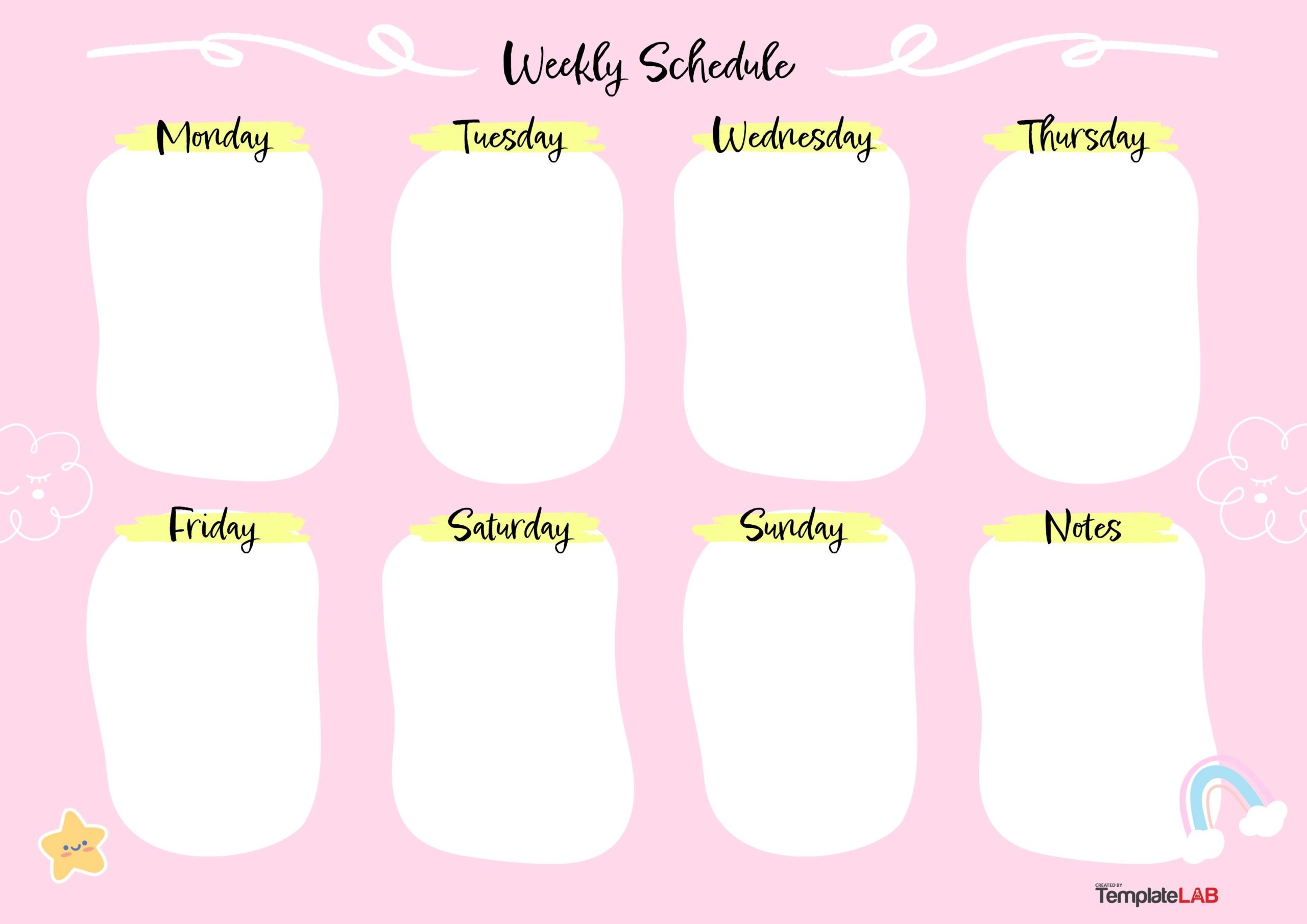 19 Free Weekly Calendar Templates Word Excel PDF 