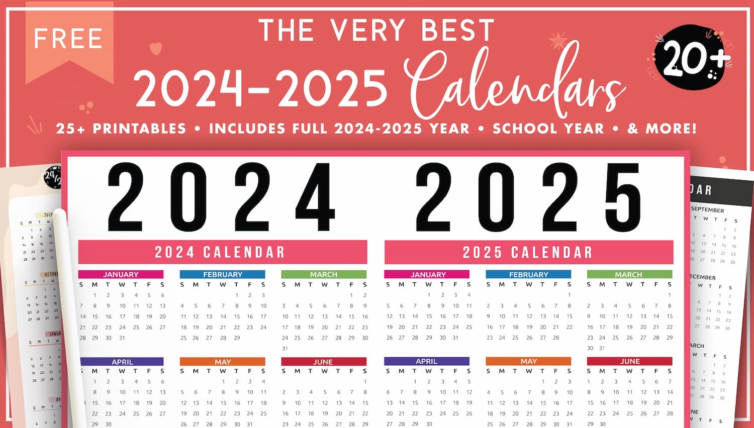 Free Online Calendar 2025 Printable