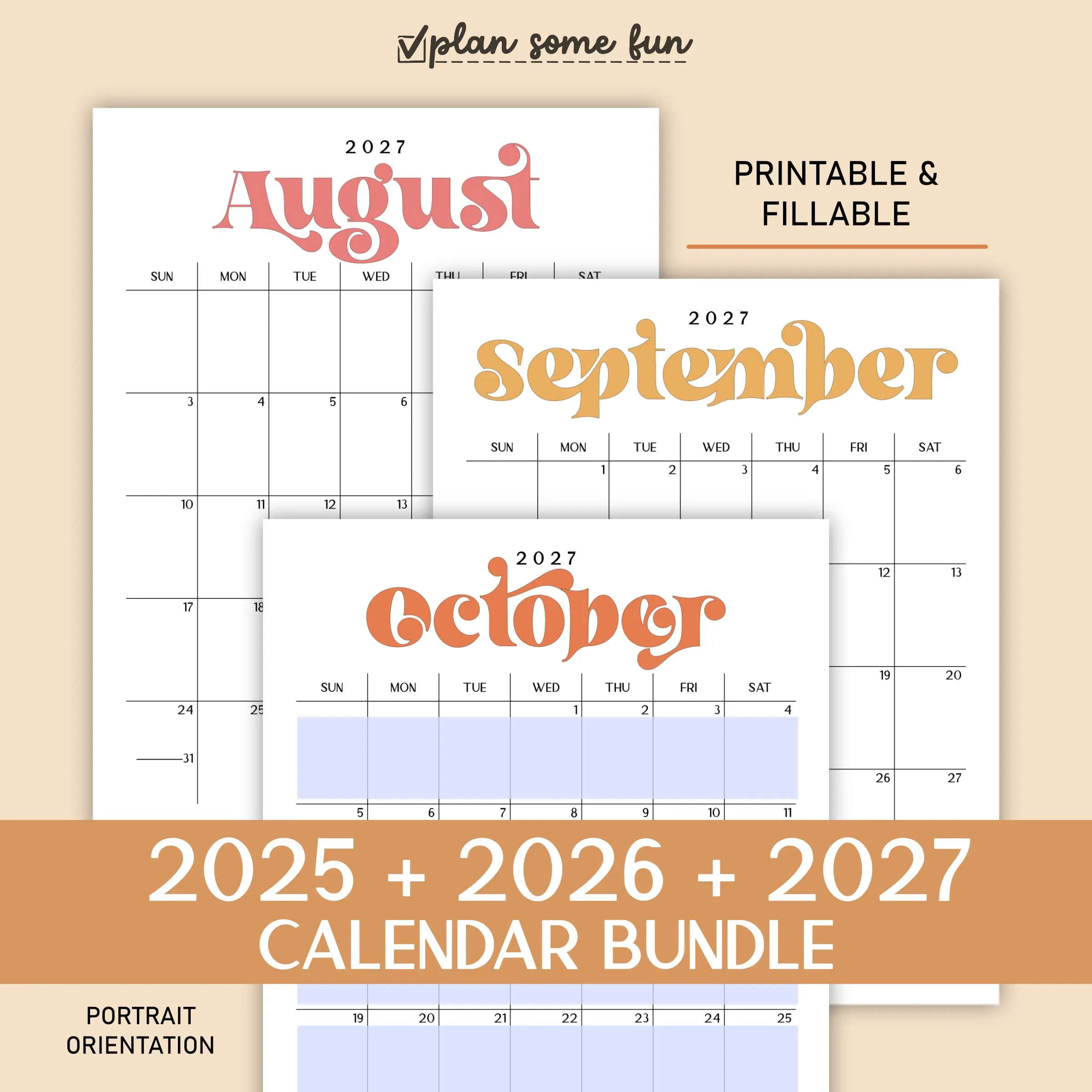 Printable Calendar June July August 2027 Cute Printable Calendar June July August 2027 Cute