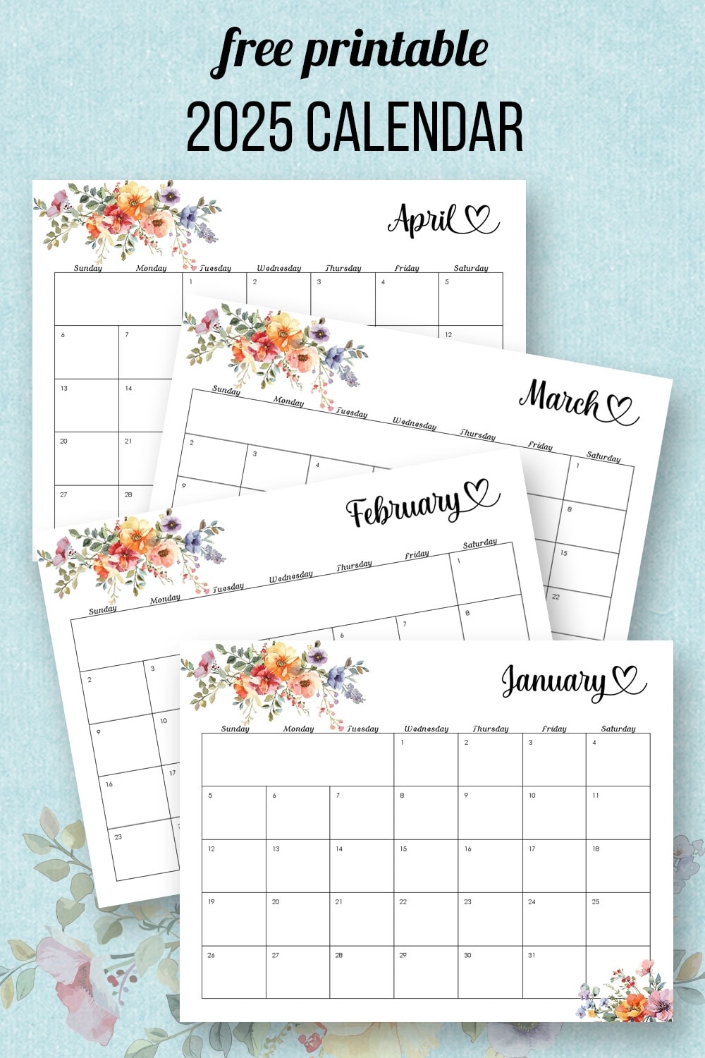 2025 Calendar 2025 Calendar