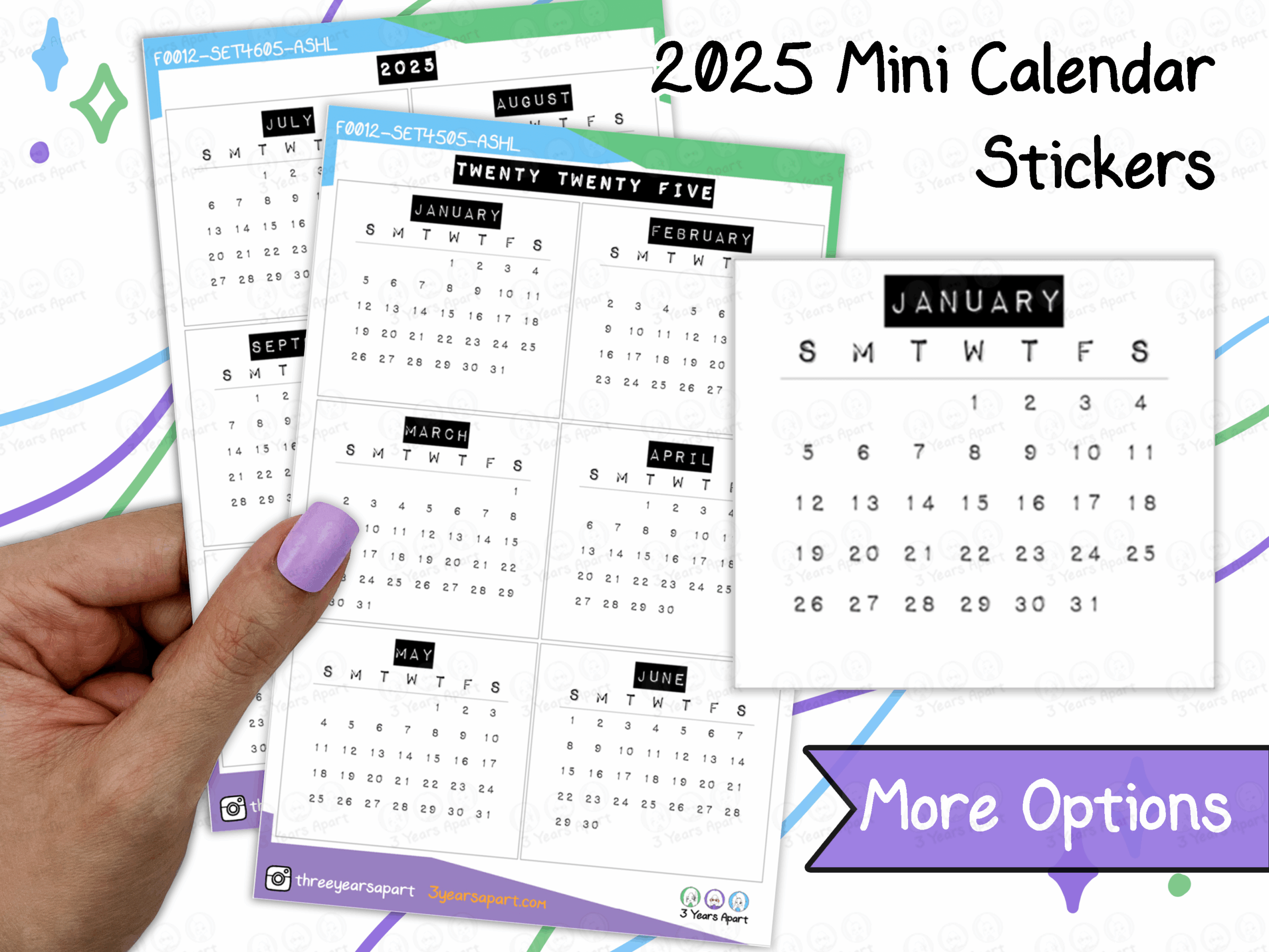 2025 Small Calendar Printable