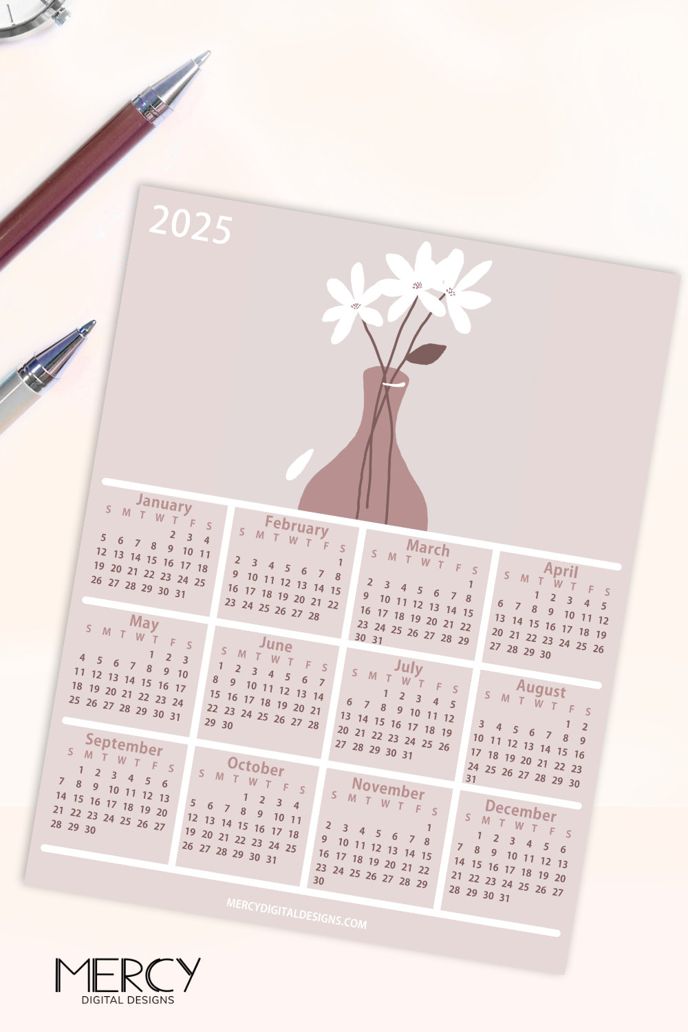 Calendario 2025 Free Printable