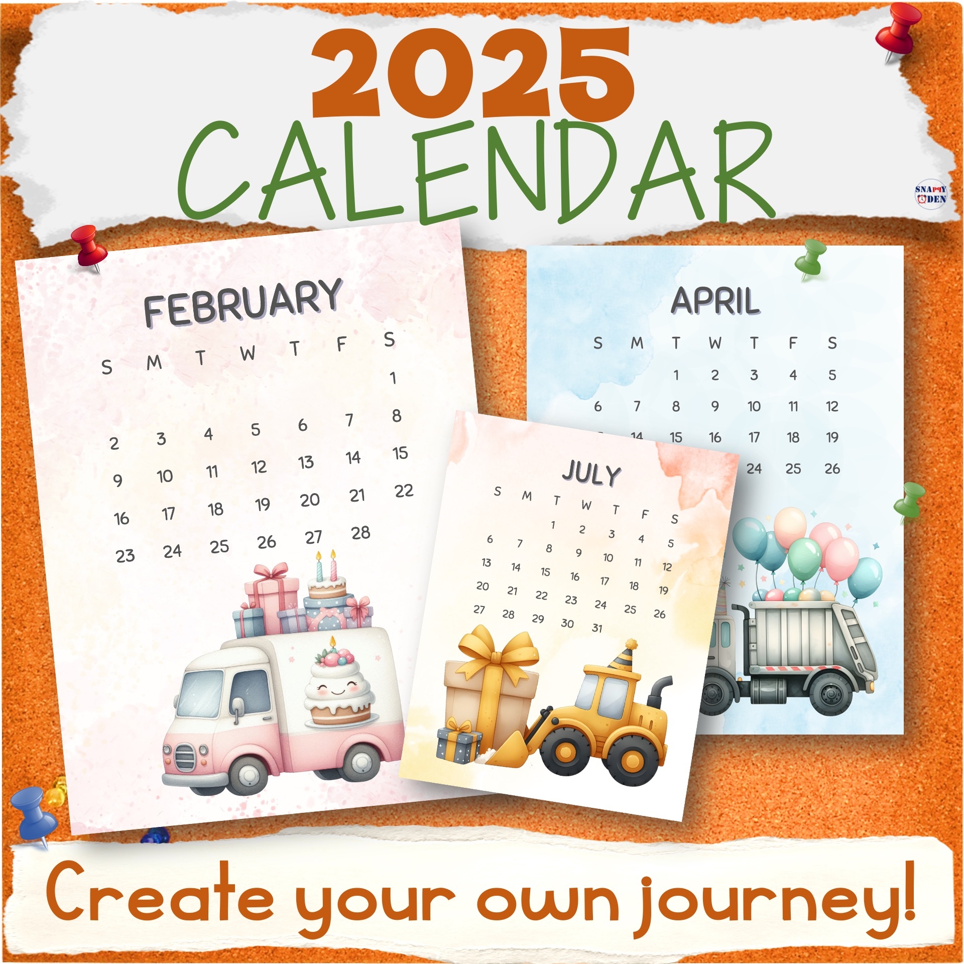 Calendar 2025 Printable Jpeg