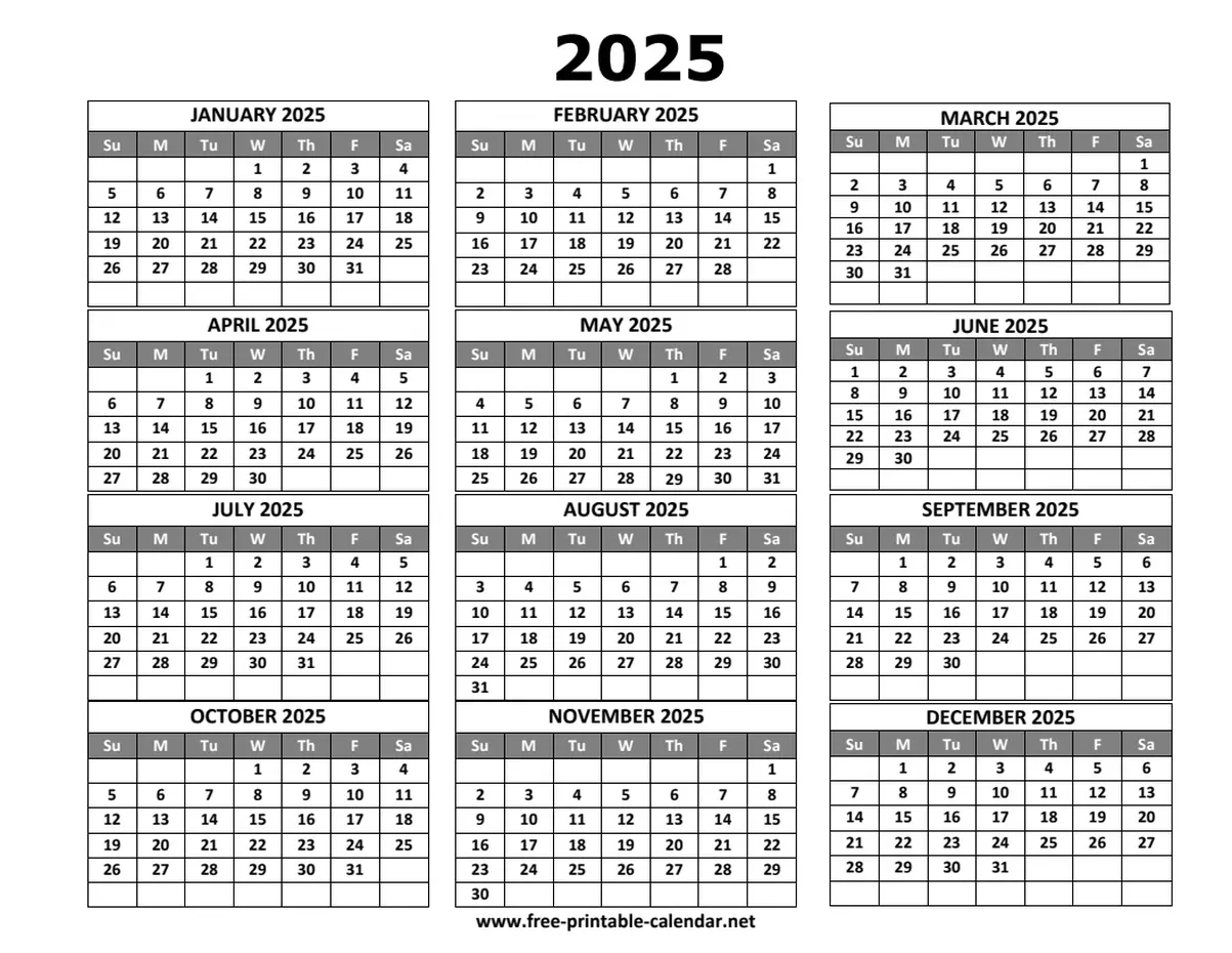 2025 calendar template 2025 calendar template