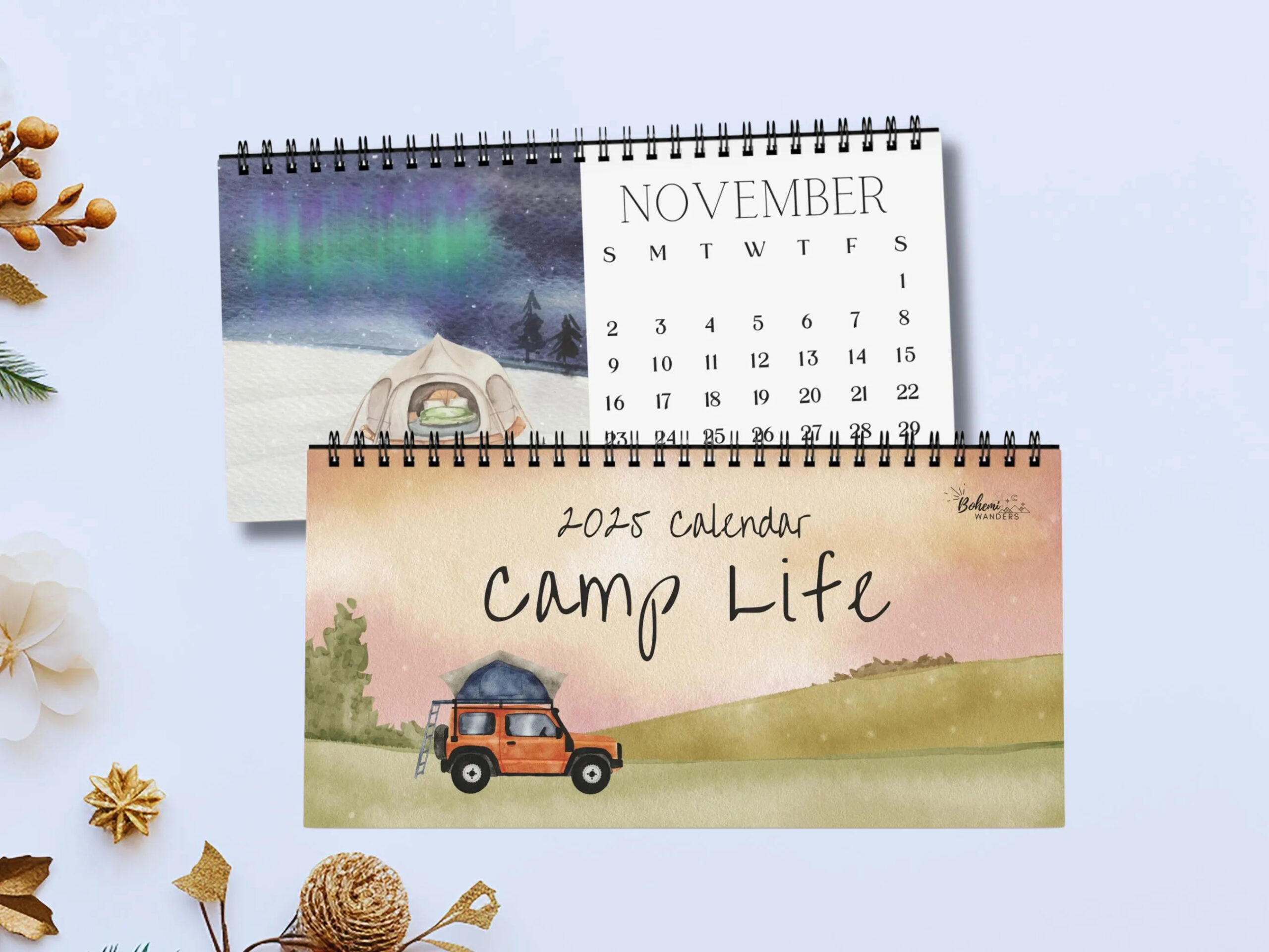 2025 Camp Life Desk Calendar Watercolor Camping Art Van Life RV Gift Hiking And Nature Lovers Planner Adventure Travel Calendar Etsy Israel 2025 Camp Life Desk Calendar Watercolor Camping Art Van Life RV Gift Hiking And Nature Lovers Planner Adventure Travel Calendar Etsy Israel
