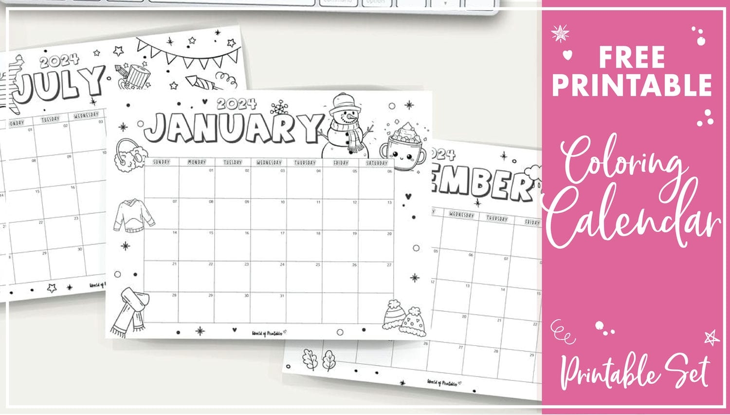 2025 Coloring Calendar Free Printables World Of Printables 2025 Coloring Calendar Free Printables World Of Printables