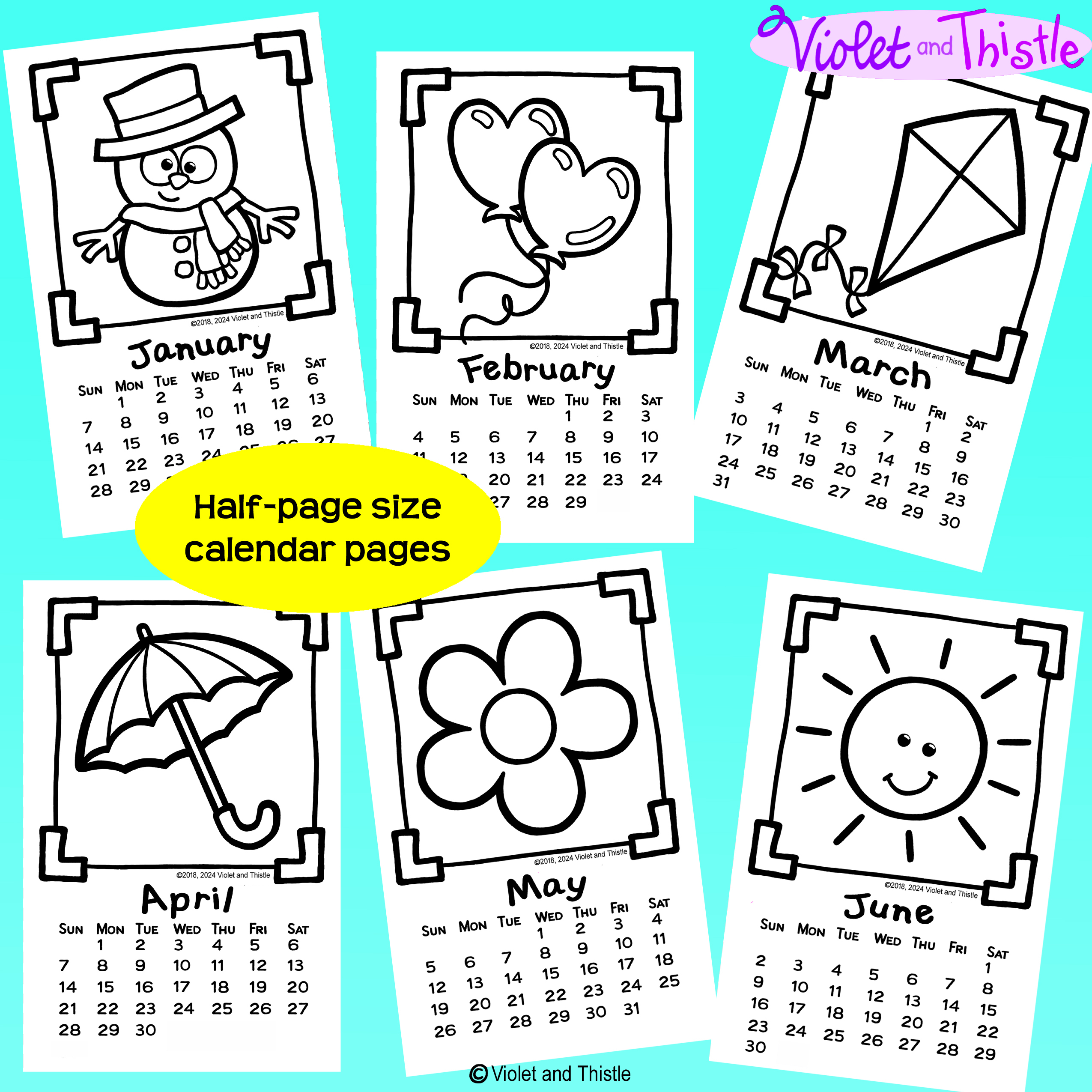 2025 Coloring Calendar Printable To Color Parent Christmas Gift From Kids Students HALF PAGE SIZE D2 Made By Teachers 2025 Coloring Calendar Printable To Color Parent Christmas Gift From Kids Students HALF PAGE SIZE D2 Made By Teachers