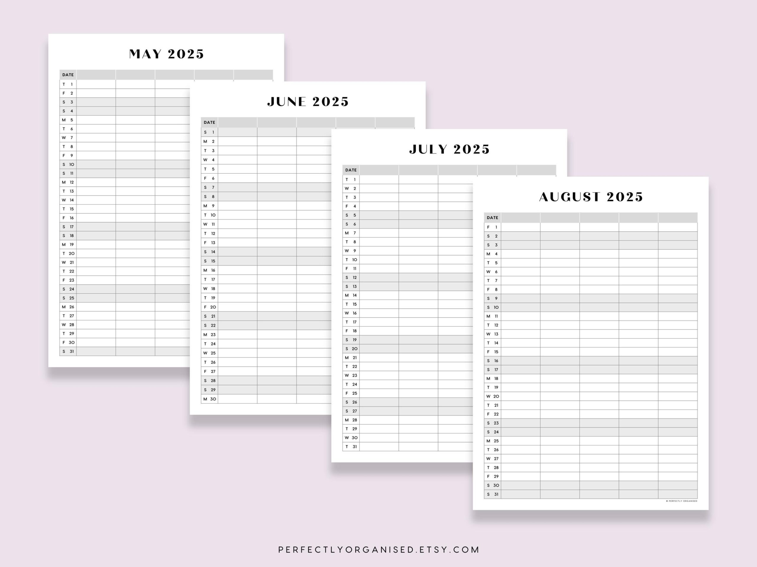 2025 Family Calendar 2025 Family Planner Printable 2025 Desk Calendar 2025 Monthly Calendar Pastel A3 A4 Letter PRINTABLE Etsy