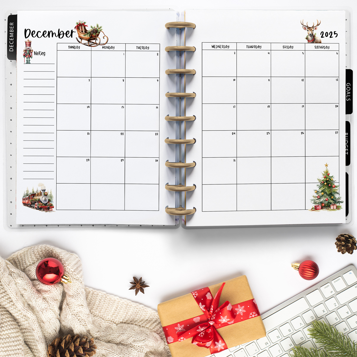 Free Printable 2025 Calendar With Holidays Bullet Journal Free Printable 2025 Calendar With Holidays Bullet Journal