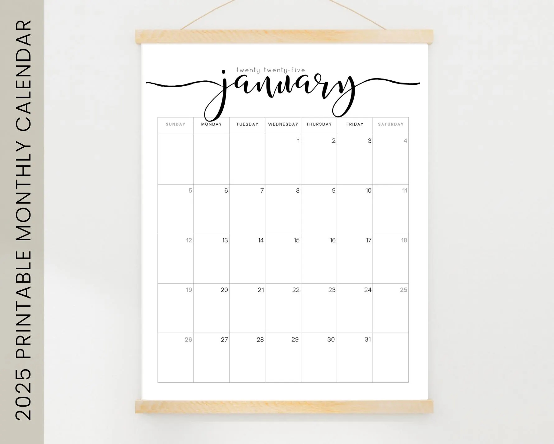 Free Printable 6x4 Calendar 2025 Free Printable 6x4 Calendar 2025