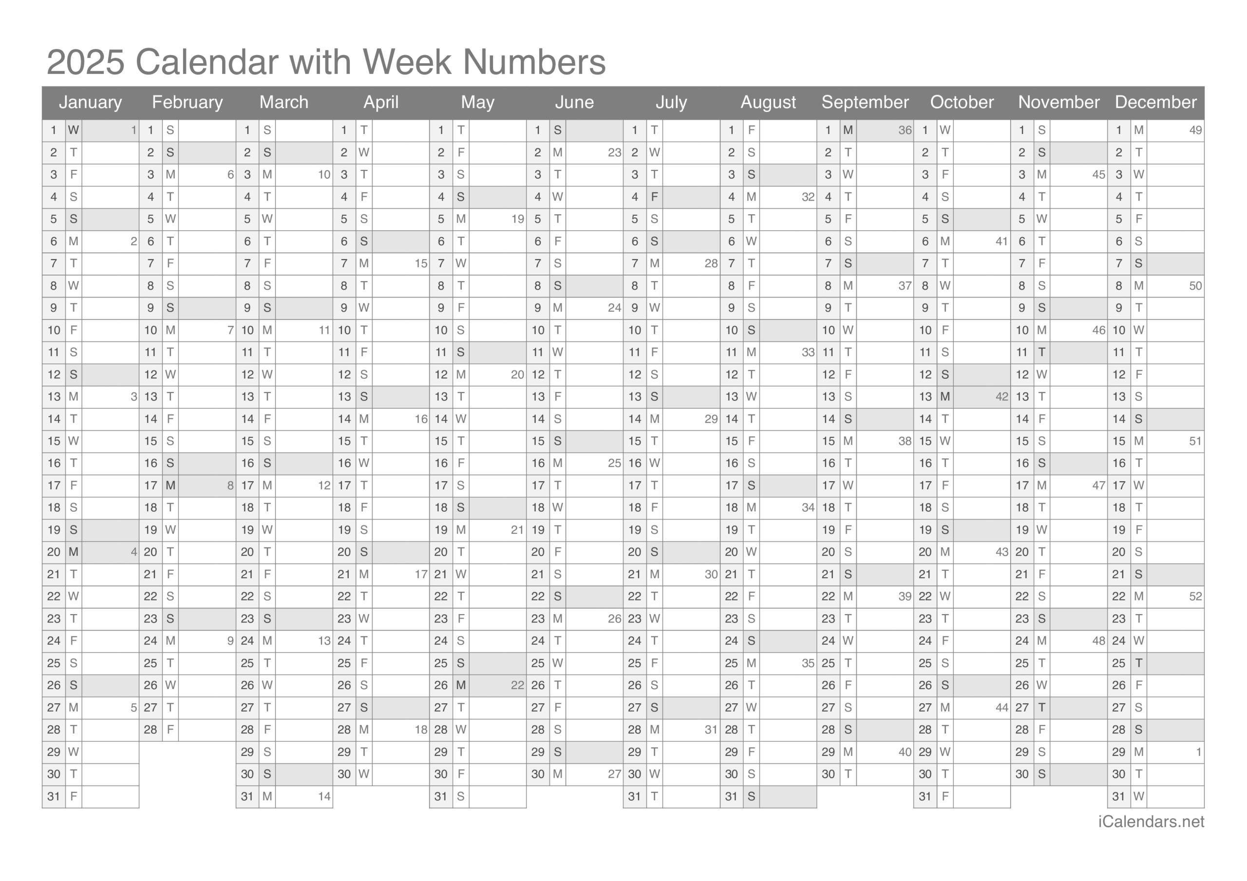 3 Year Calendar Printable 2025 To 2025