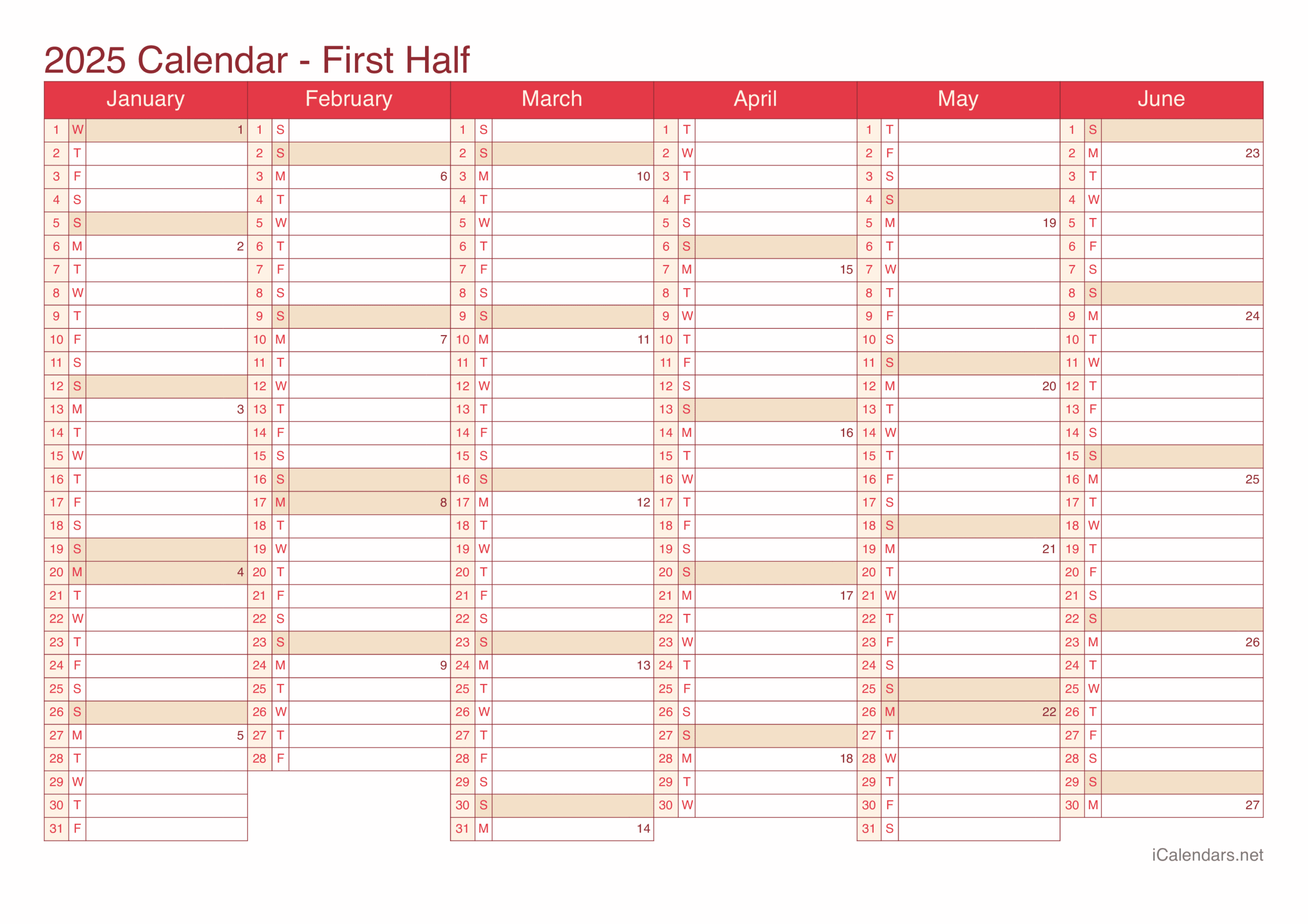 2025 Printable Calendar PDF Or Excel 2025 Printable Calendar PDF Or Excel