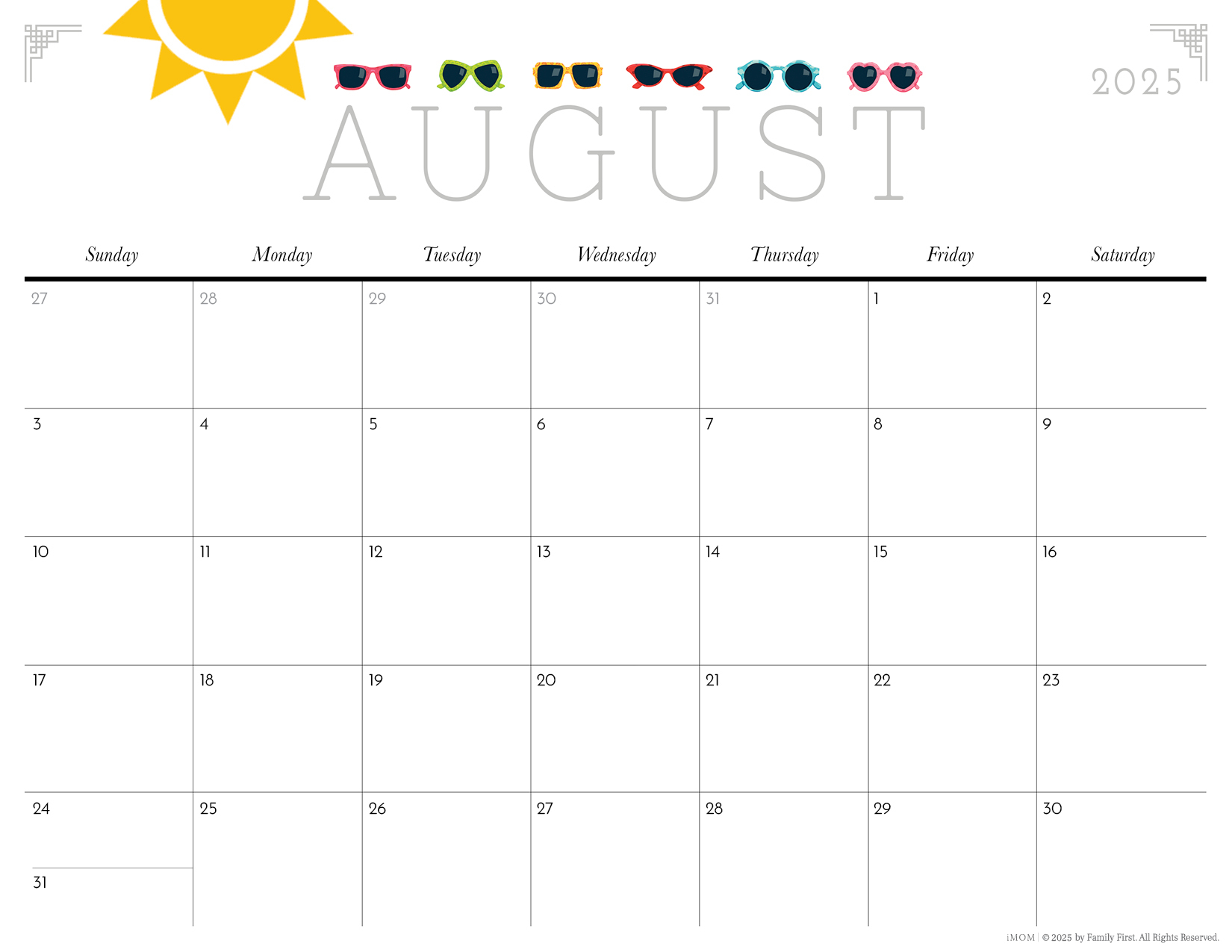 Free Printable Calendars 2025