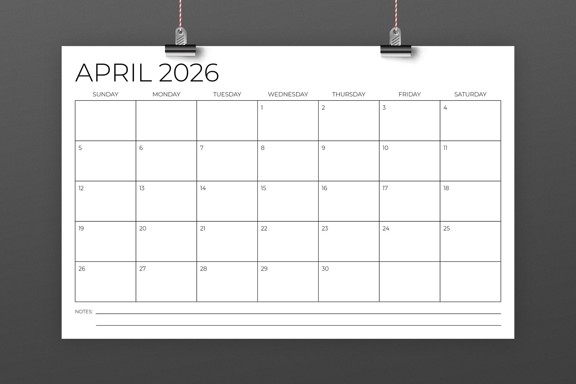 2026 11x17 Calendar Template 2026 11x17 Calendar Template