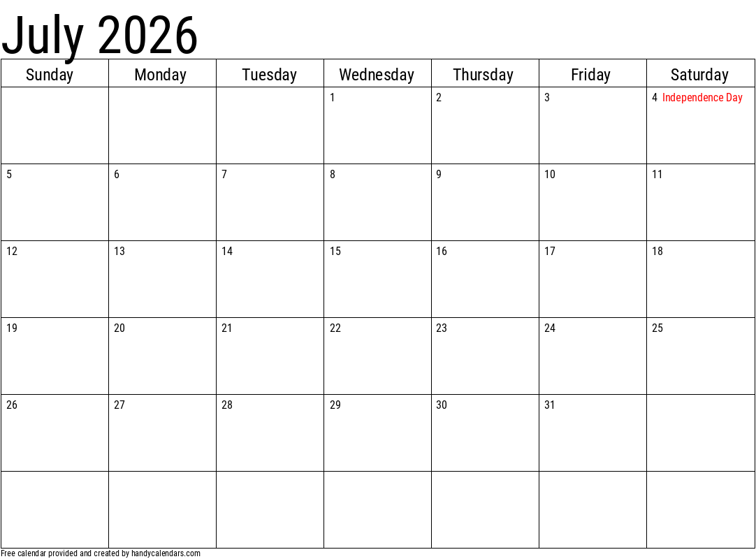 2026 july calendars handy calendars 2026 july calendars handy calendars