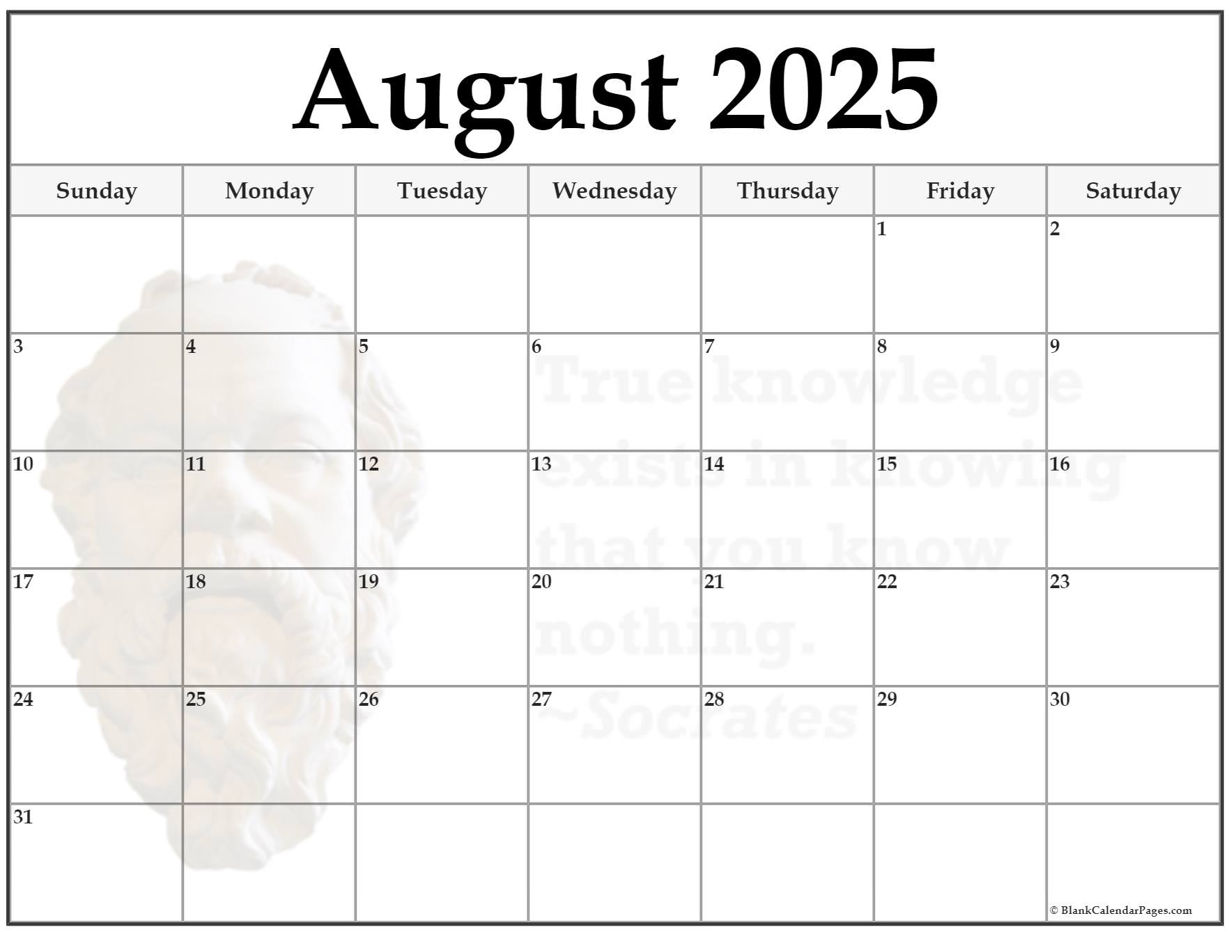 24 August 2025 Quote Calendars
