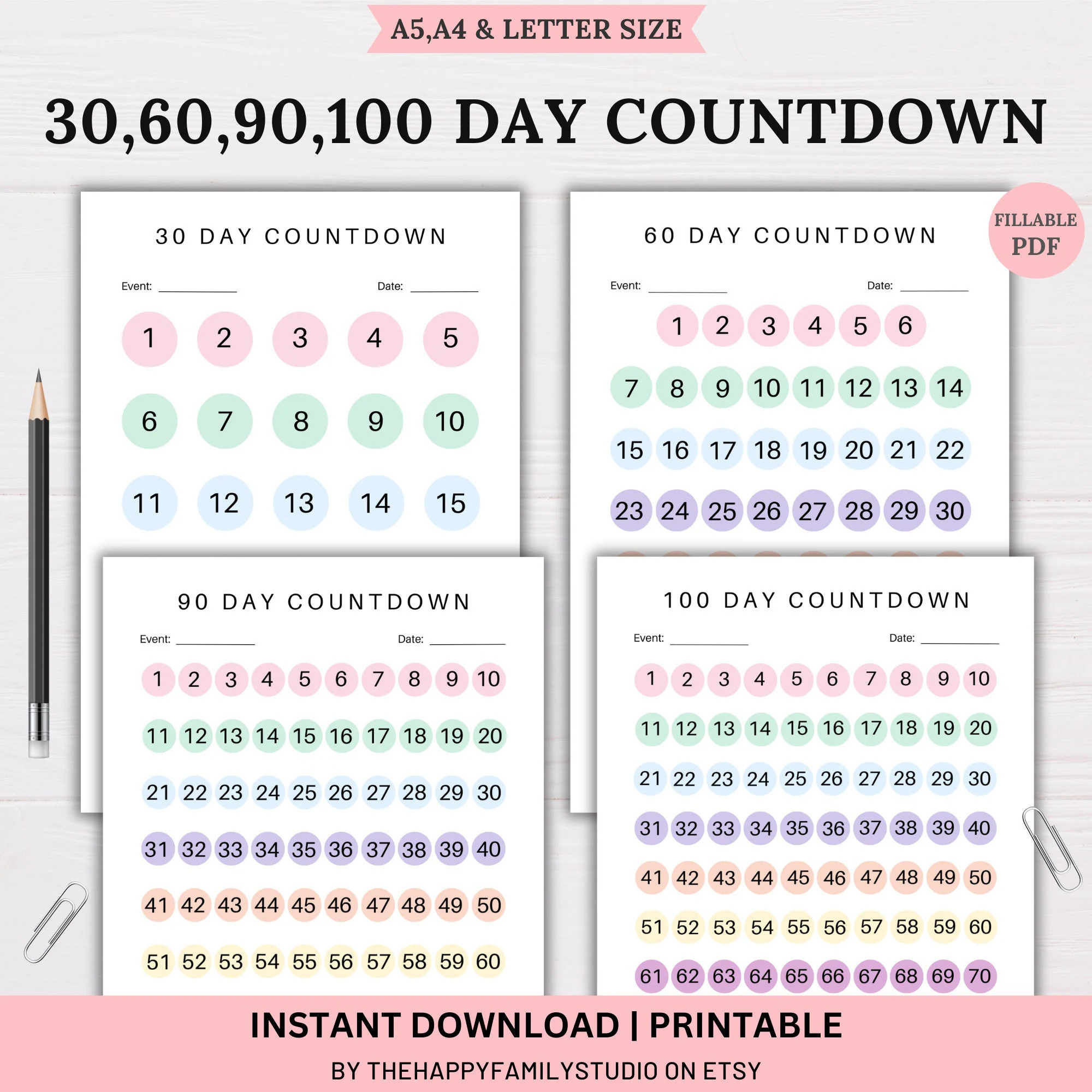 Printable 60 Day Calendar