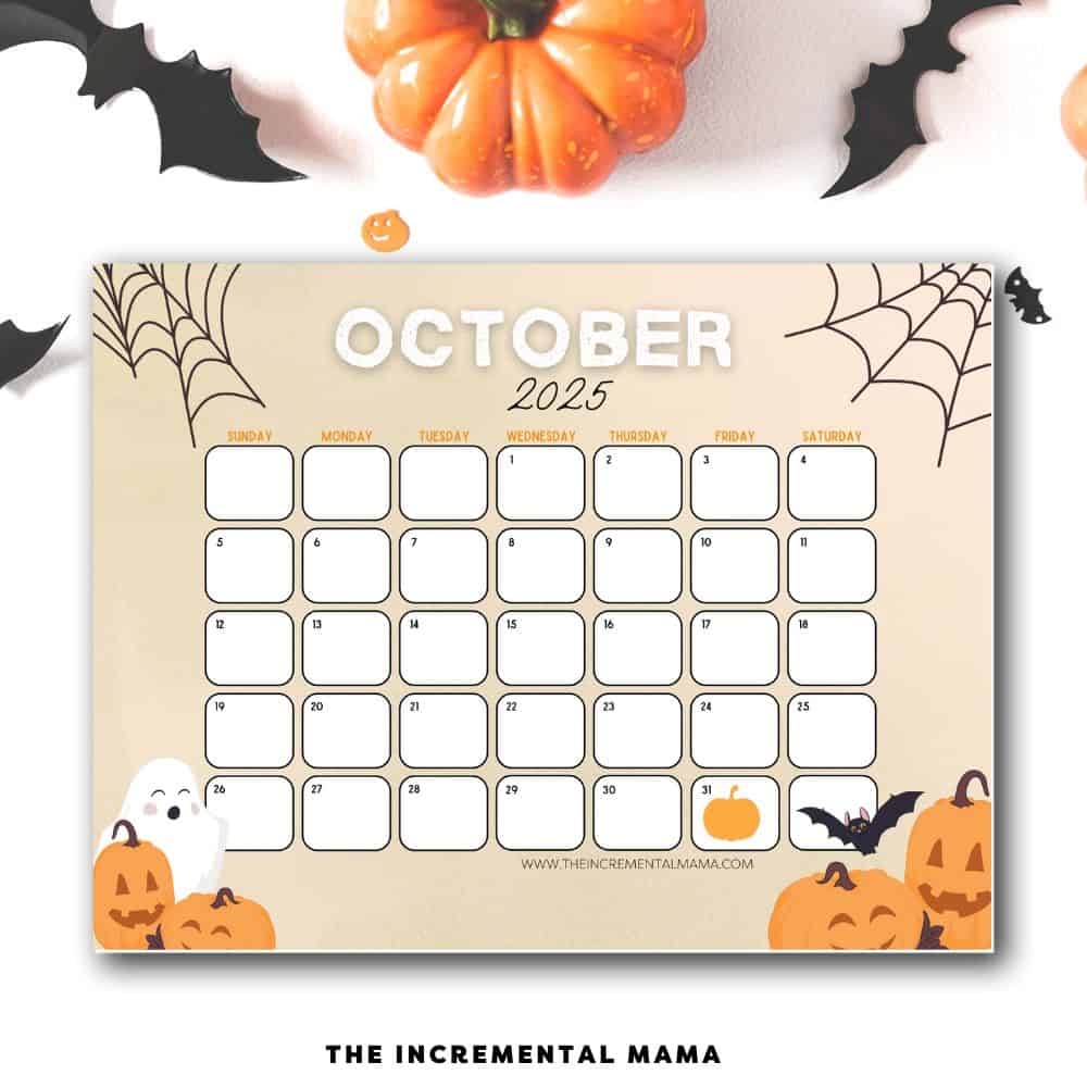 Halloween Calendar Printable Halloween Calendar Printable