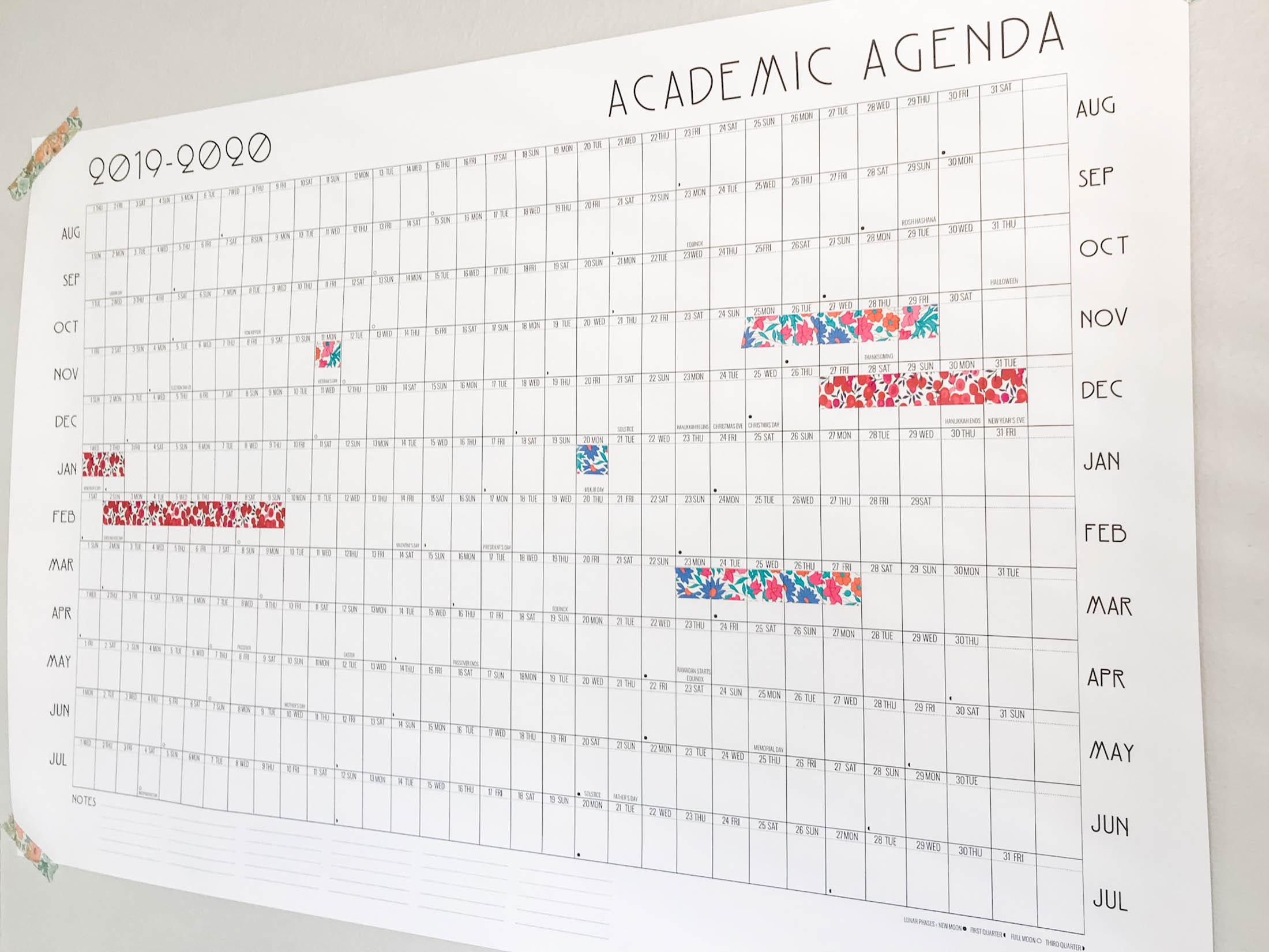 Printable Academic Calendar