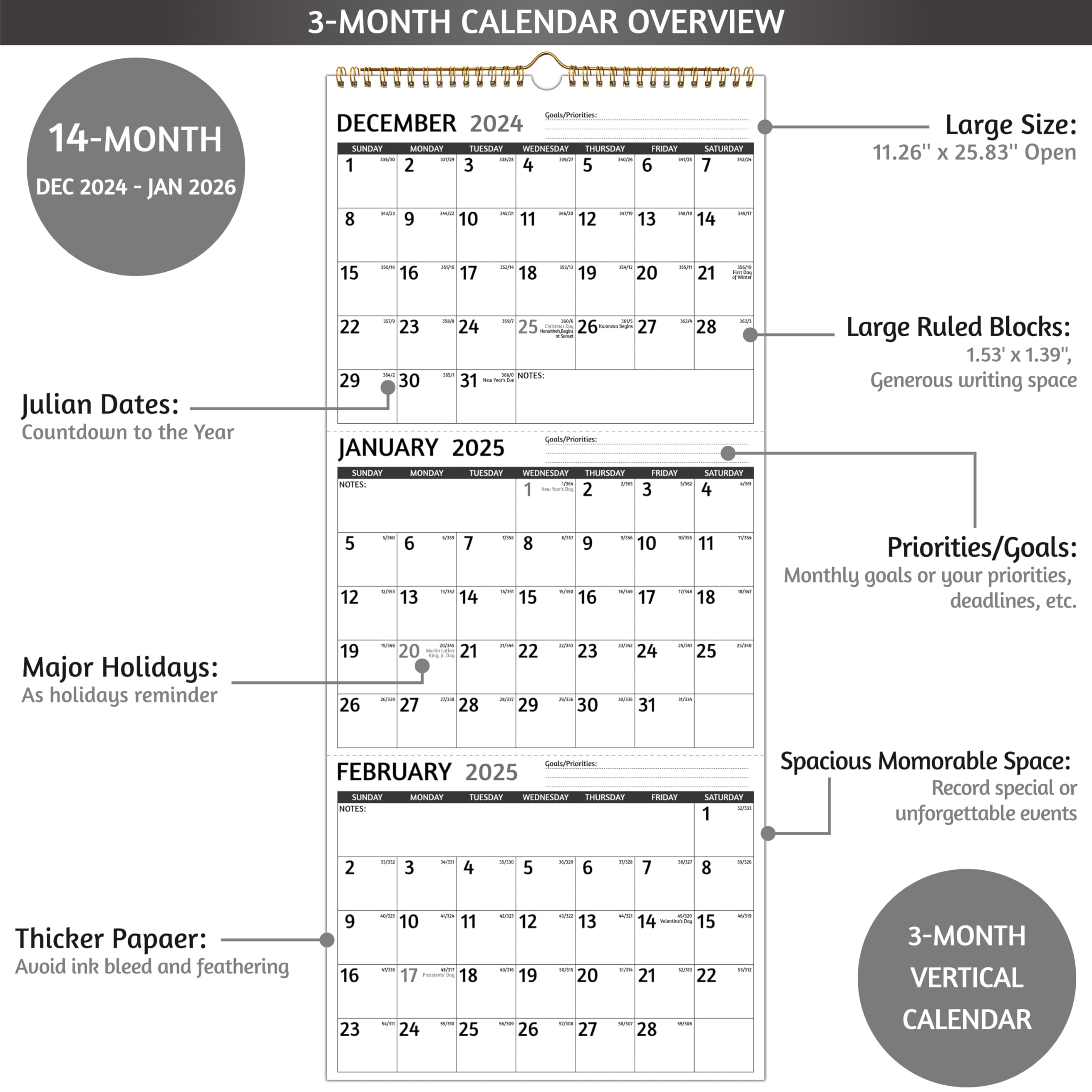 Amazon 2025 Wall Calendar 3 Month Calendar 2025 Vertical Jan 2025 Dec 2025 3 Month Wall Calendar 2025 11 X 26 In Open 2025 Calendar Monthly With Large Print Holidays Thick Paper Priorities Notes Office Products Amazon 2025 Wall Calendar 3 Month Calendar 2025 Vertical Jan 2025 Dec 2025 3 Month Wall Calendar 2025 11 X 26 In Open 2025 Calendar Monthly With Large Print Holidays Thick Paper Priorities Notes Office Products