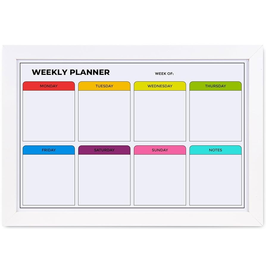 Weakly Wall Planner Calendar Printable