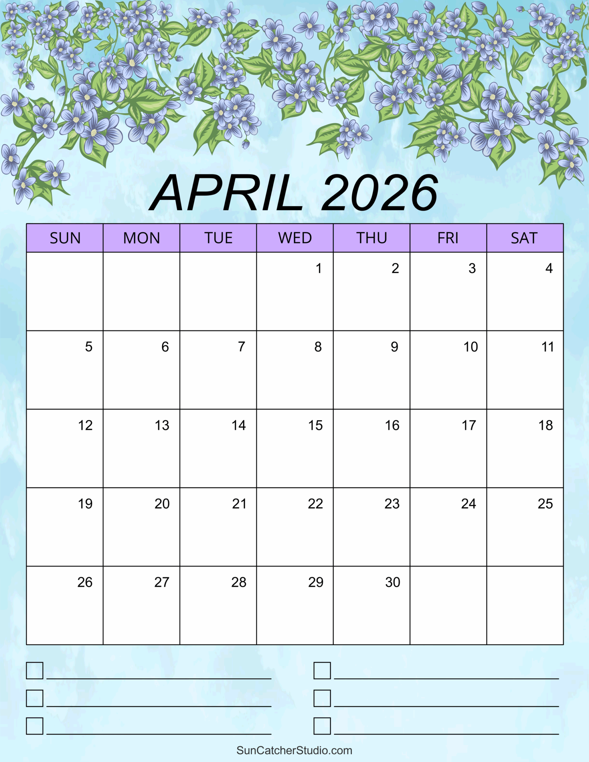 April 2026 Calendar Free Printable Free Printables Monograms Design Tools Patterns DIY Projects