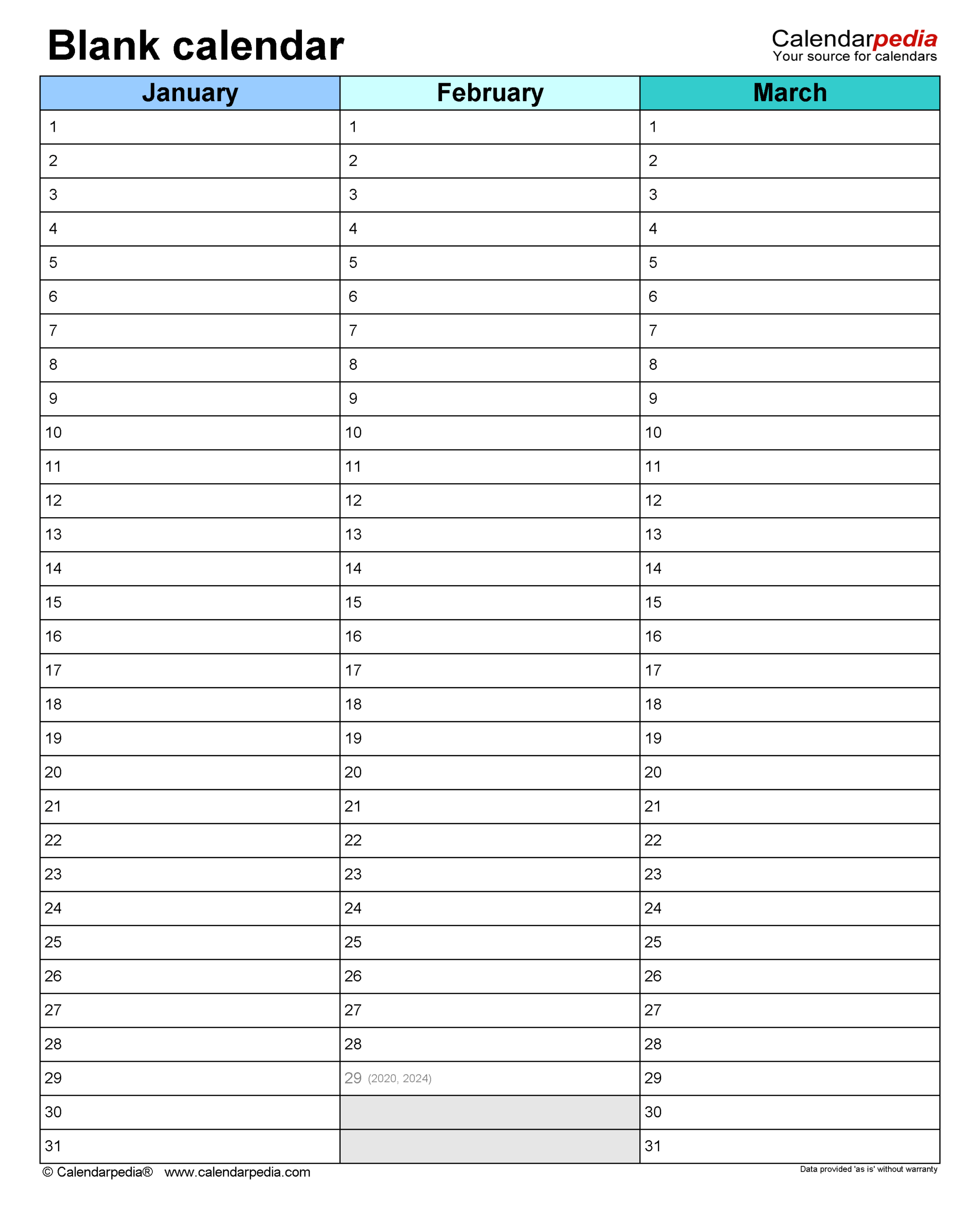 Printable Blank Calendar Sheet Printable Blank Calendar Sheet