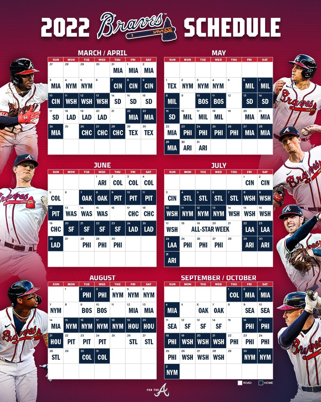 Printable Braves Calendar Schedule For 2025