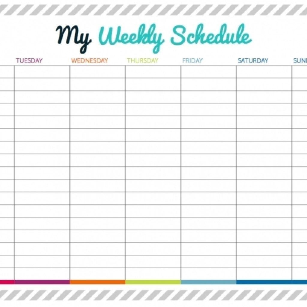 Weekly Printable Calendar With Time Slots