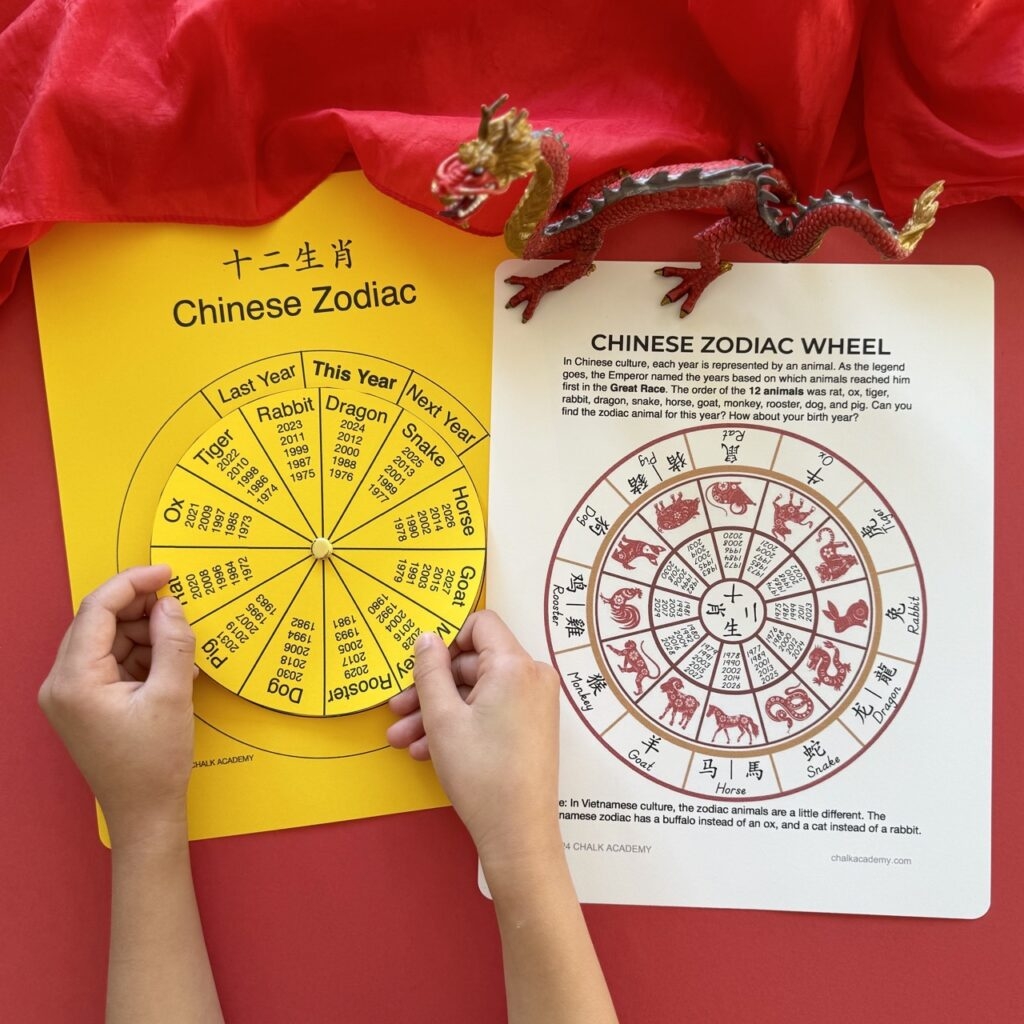 Chinese New Year Zodiac Calendar Printable