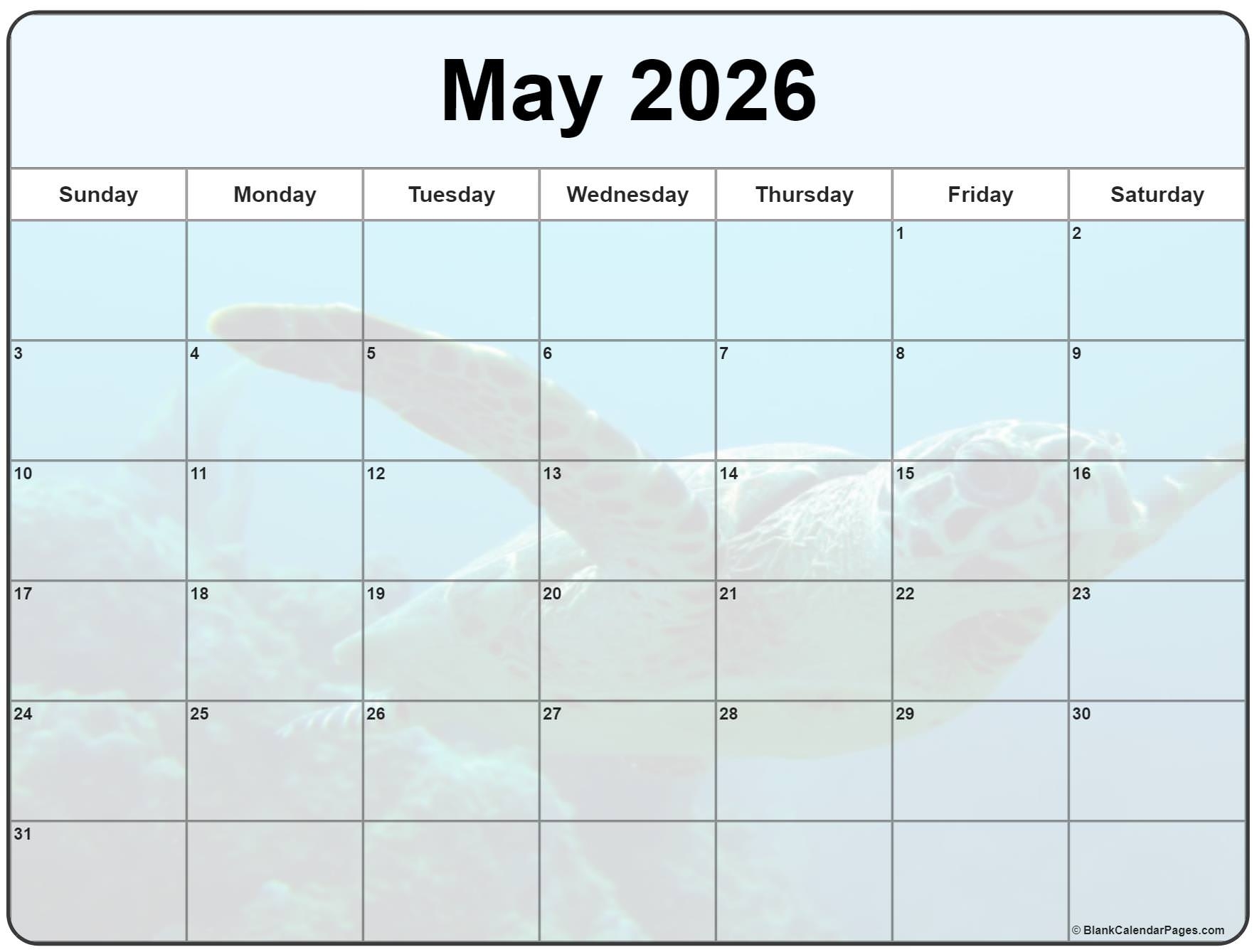 Printable Calendar For May 2026