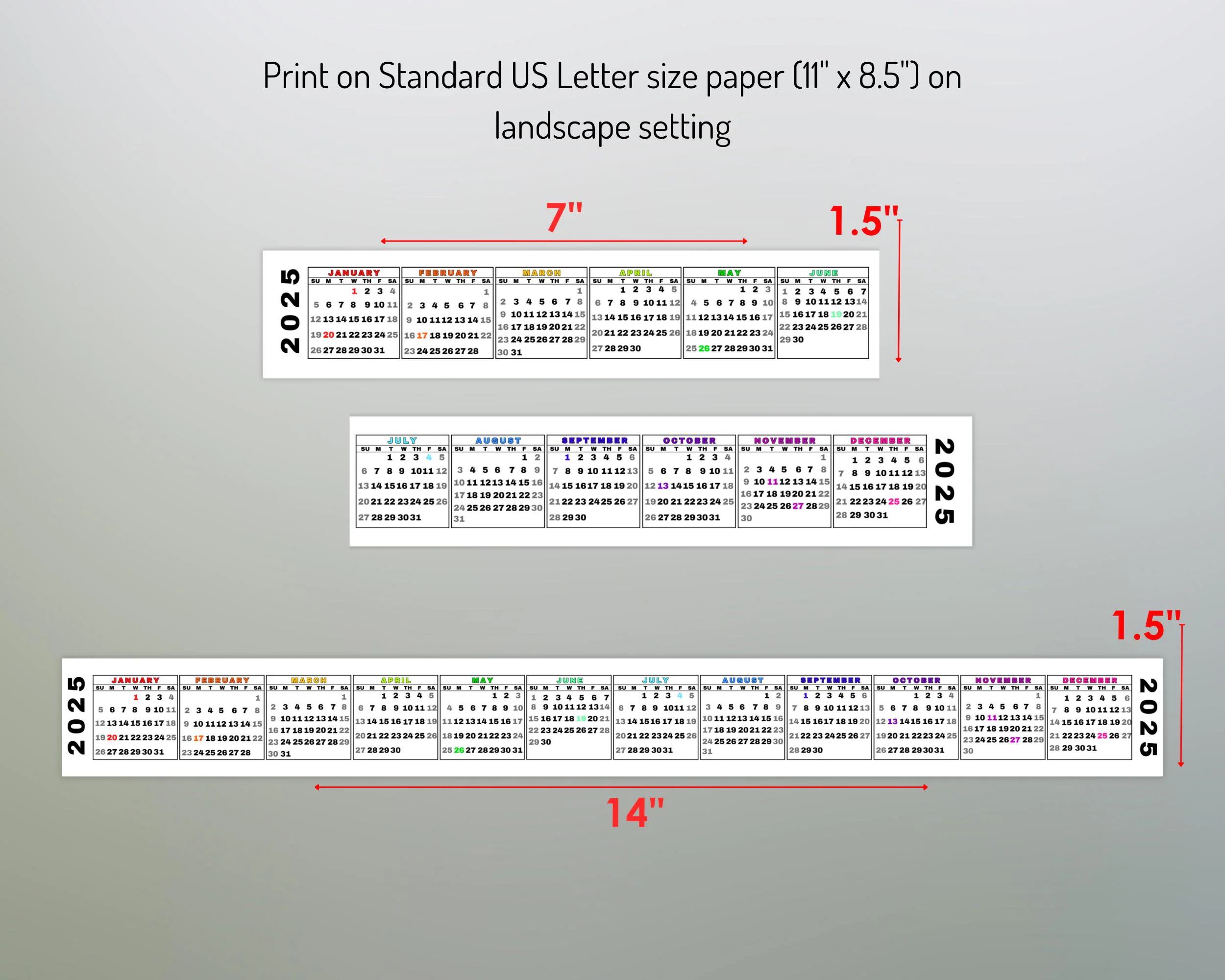 Desktop Calendar Strip 2025 Mini Calendar Printable Keyboard Calendar Miniature Calendar RAINBOW Digital Download Sun Mon Start Etsy Desktop Calendar Strip 2025 Mini Calendar Printable Keyboard Calendar Miniature Calendar RAINBOW Digital Download Sun Mon Start Etsy