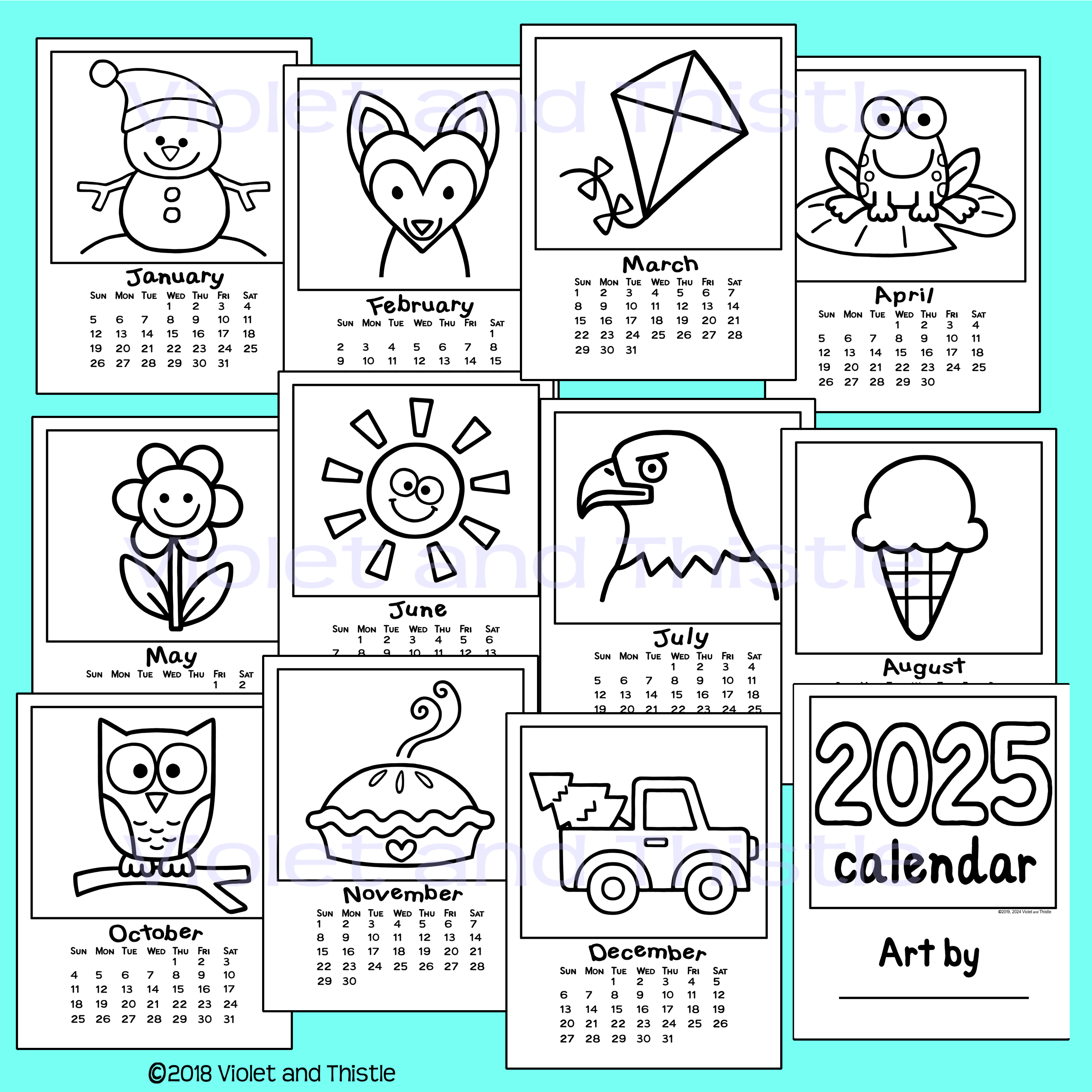 Directed Drawing Calendar 2025 And 2024 Calendar Parent Christmas Gift For Parent Printable Activity Made By Teachers