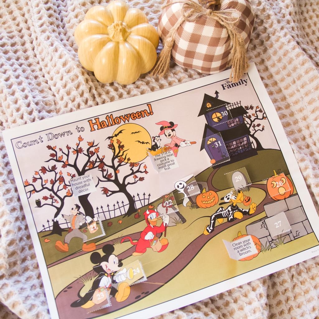 Disney DIY Countdown To Halloween With Mickey Friends Calendar Free Printable The Kingdom Insider