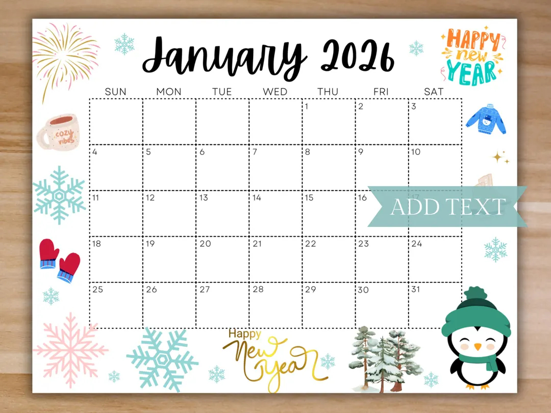 Editable January Calendar 2026 Printable Wall Calendar 2026 Happy New Year Calendar School Calendar Classroom Calendar January Planner Etsy Editable January Calendar 2026 Printable Wall Calendar 2026 Happy New Year Calendar School Calendar Classroom Calendar January Planner Etsy