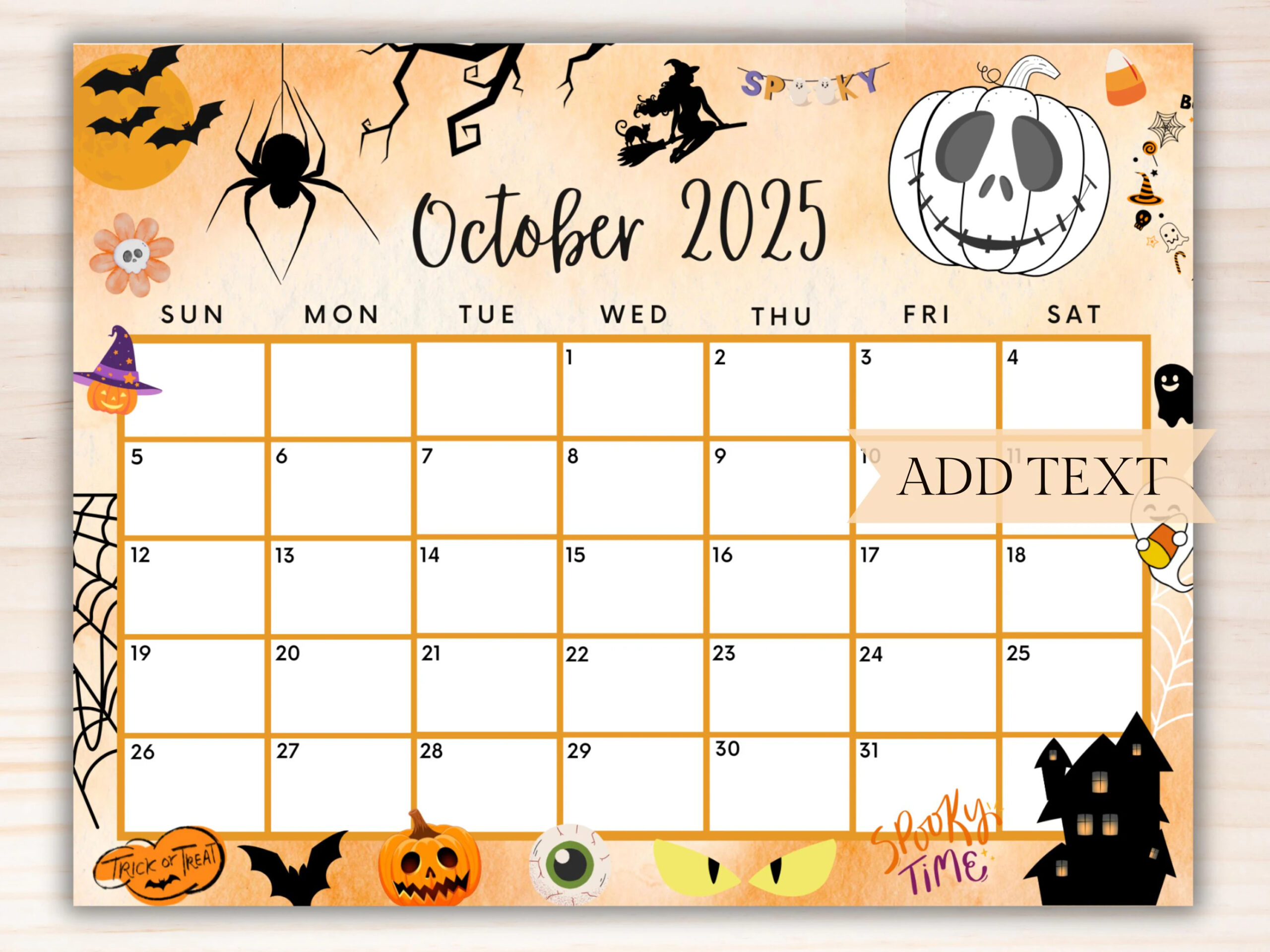 Editable October 2025 Calendar Printable Spooky Halloween Calendar W Scary Pumpkins And Spiders Cute School Calendar Halloween Planner Etsy Editable October 2025 Calendar Printable Spooky Halloween Calendar W Scary Pumpkins And Spiders Cute School Calendar Halloween Planner Etsy