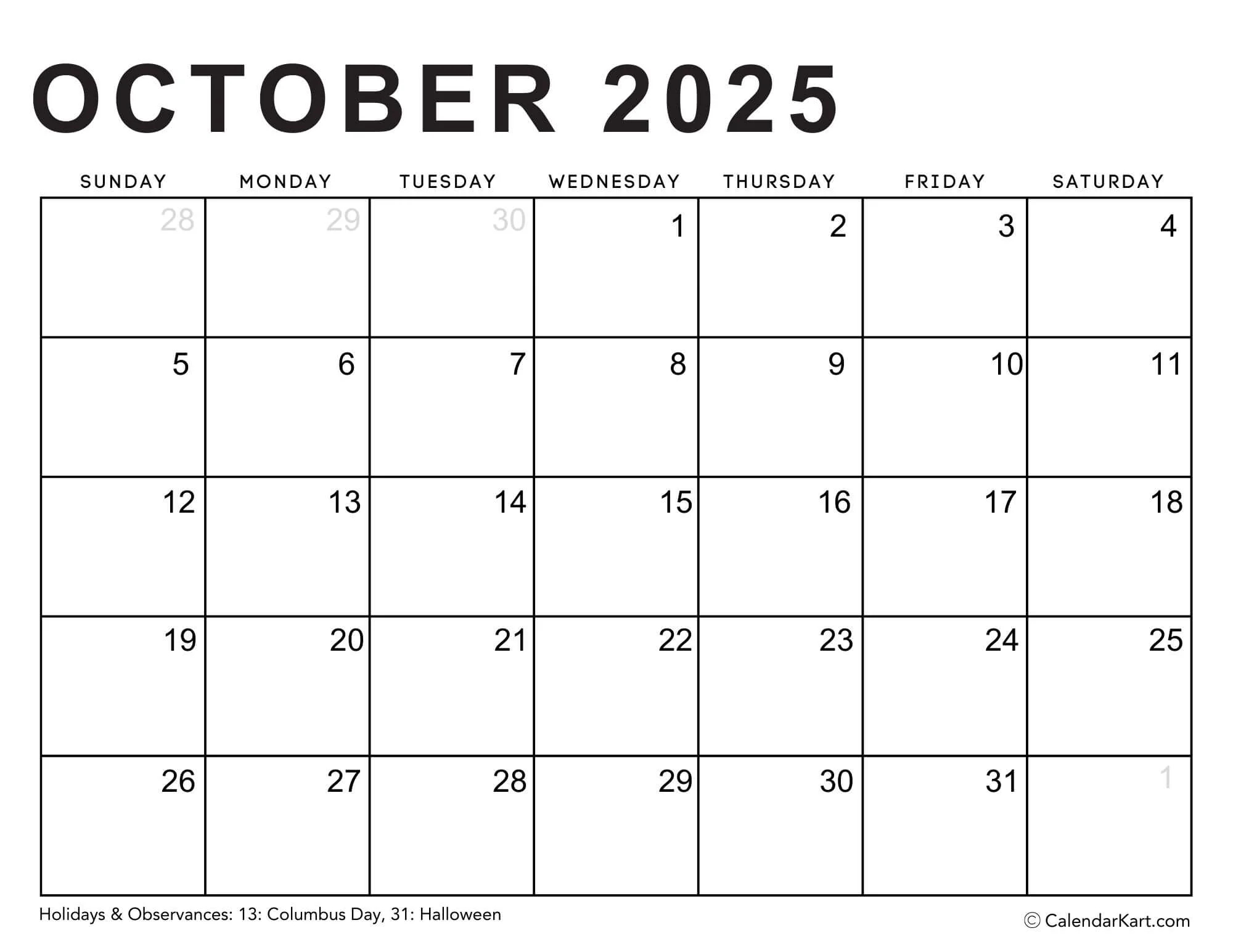 Printable Calendar And Editiable